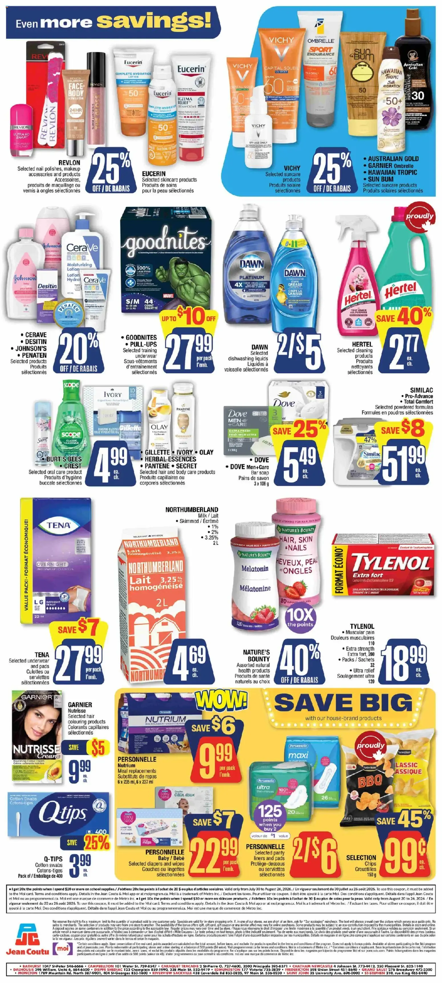 Jean Coutu weekly flyer from Aug 20, 2026 > weekly specials & deals from August 20 to August 26 2026 - flyer page 2