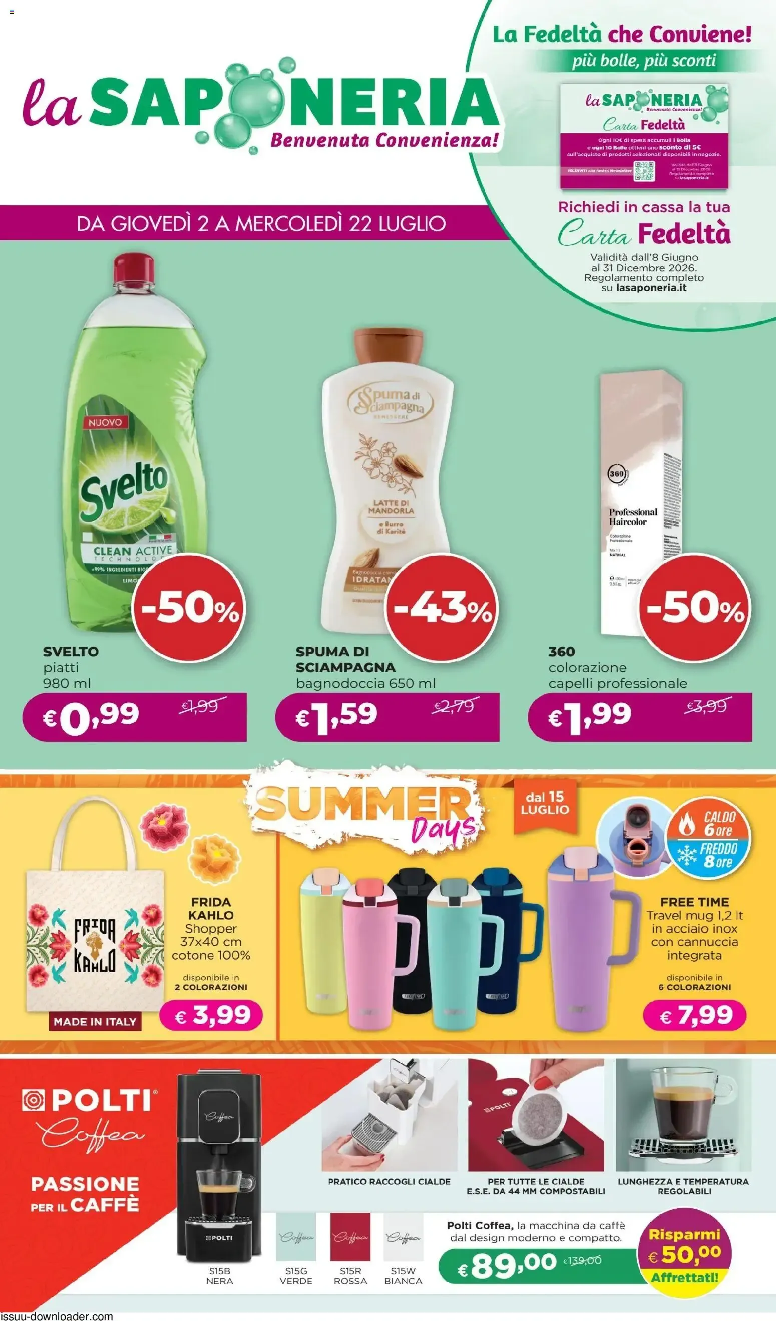 La Saponeria volantino dal 02/07/2026 - online Offerte da 2 luglio a 22 luglio di 2026 - Pagina del volantino 1