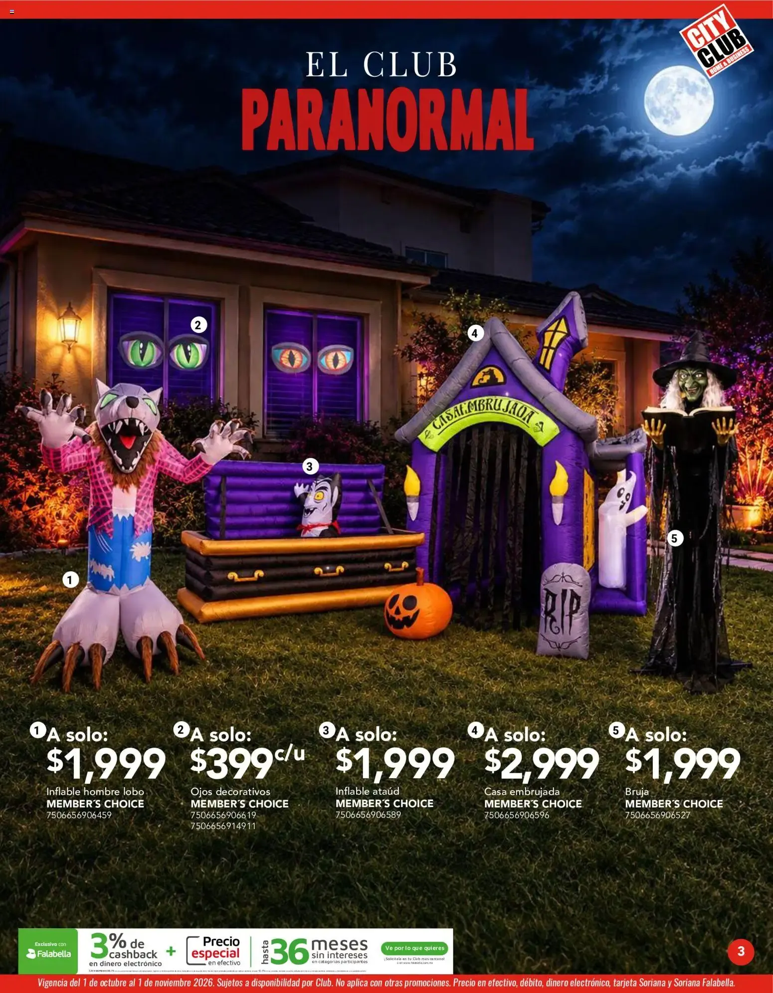Catálogo de City Club: El Club Paranormal - Halloween 1 de octubre al 1 de noviembre 2026 - Pagina 3