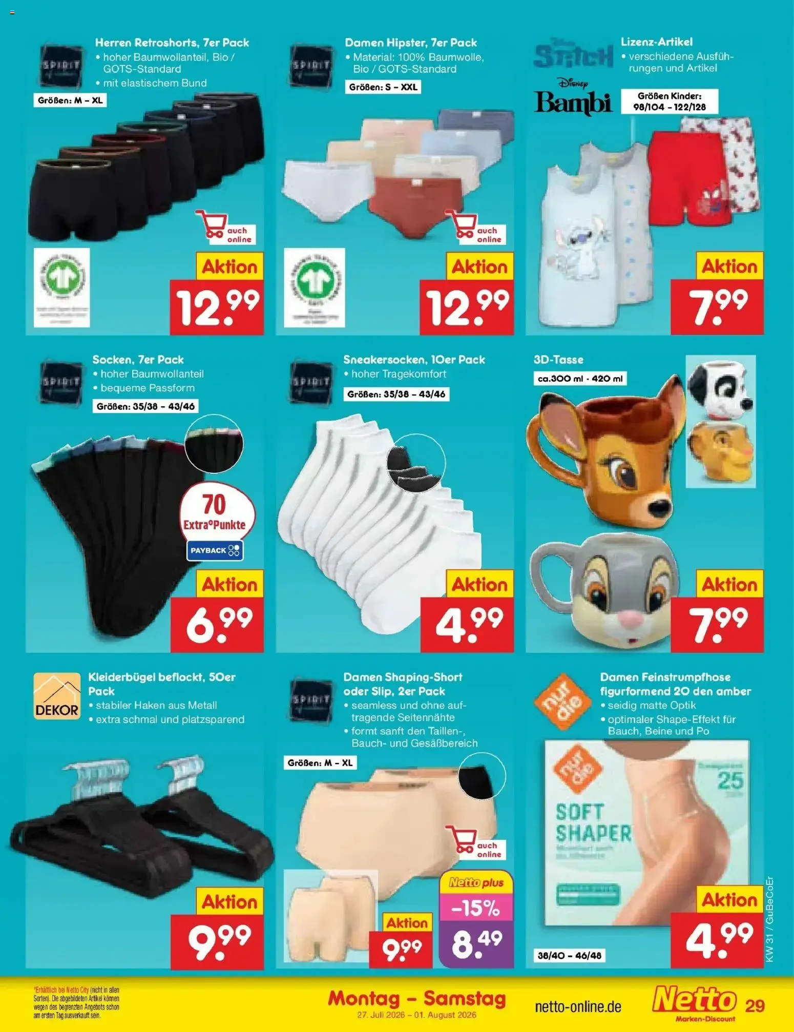 Netto Marken-Discount Prospekt Leipzig (ab 27.07.2026) » Angebote von 27. Juli bis 1. August 2026 - Prospekt seite 44