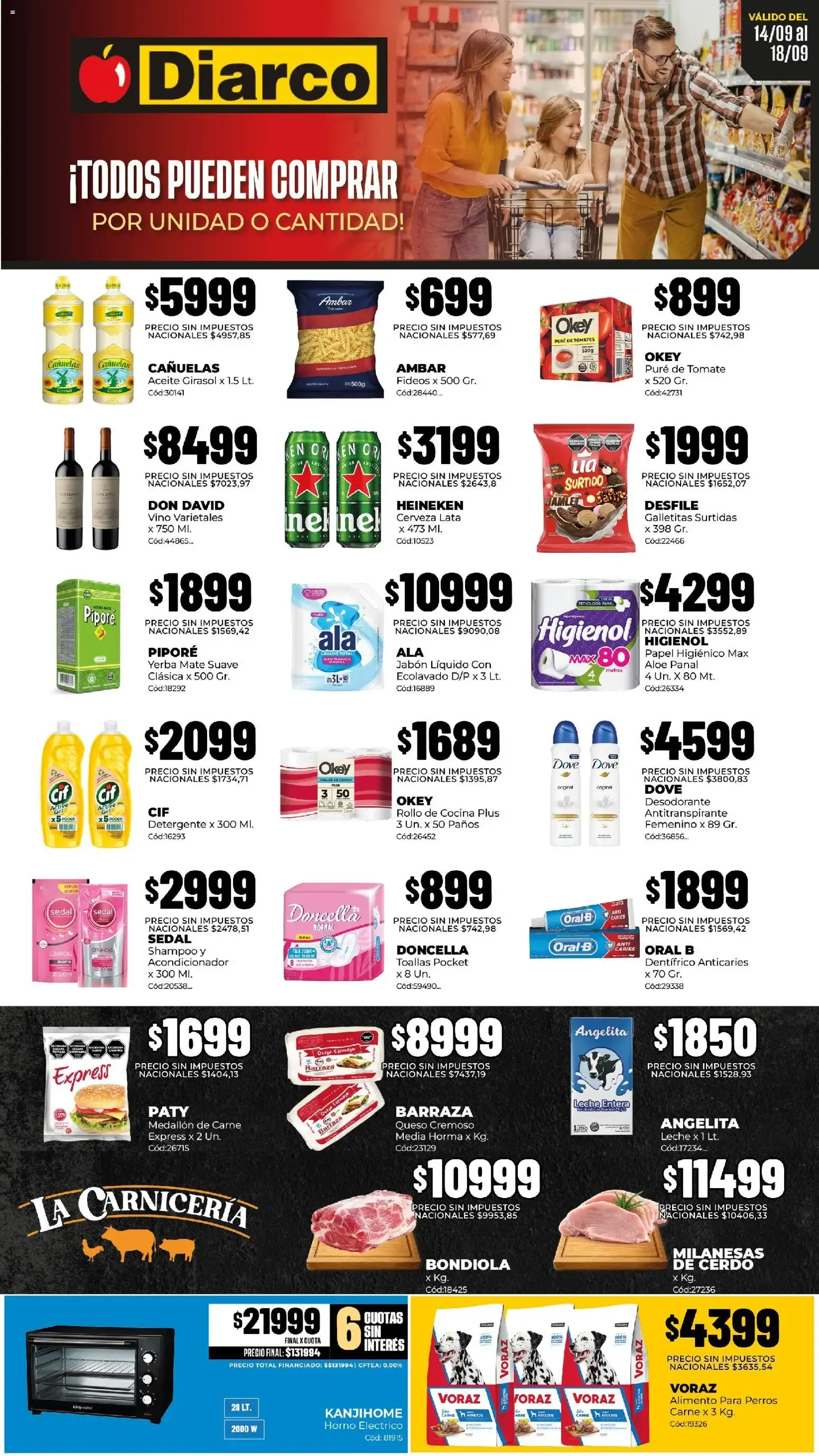 Ofertas de Diarco - ¡Todos pueden comprar por unidad o cantidad! 14 de septiembre al 18 de septiembre 2026 - Página 1 del catálogo