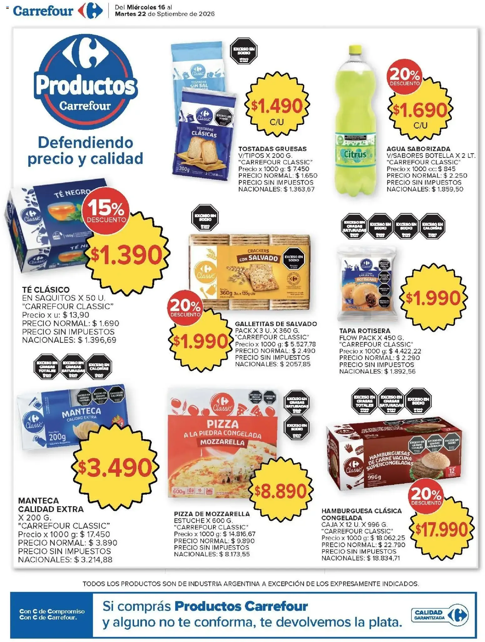 Ofertas de Carrefour - Carrefour Hiper Ofertas || del 16/09/2026 - 22/09/2026 || Promociones 16 de septiembre al 22 de septiembre 2026 - Página 17 del catálogo