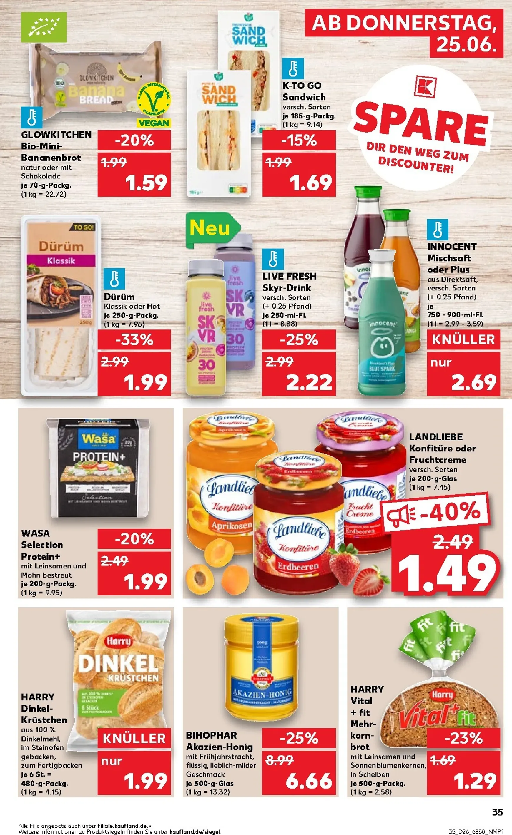 Neuer Kaufland Prospekt – von Donnerstag 25.06.2026 bis Mittwoch 01.07.2026 von 25. Juni bis 1. Juli 2026 - Prospekt seite 36