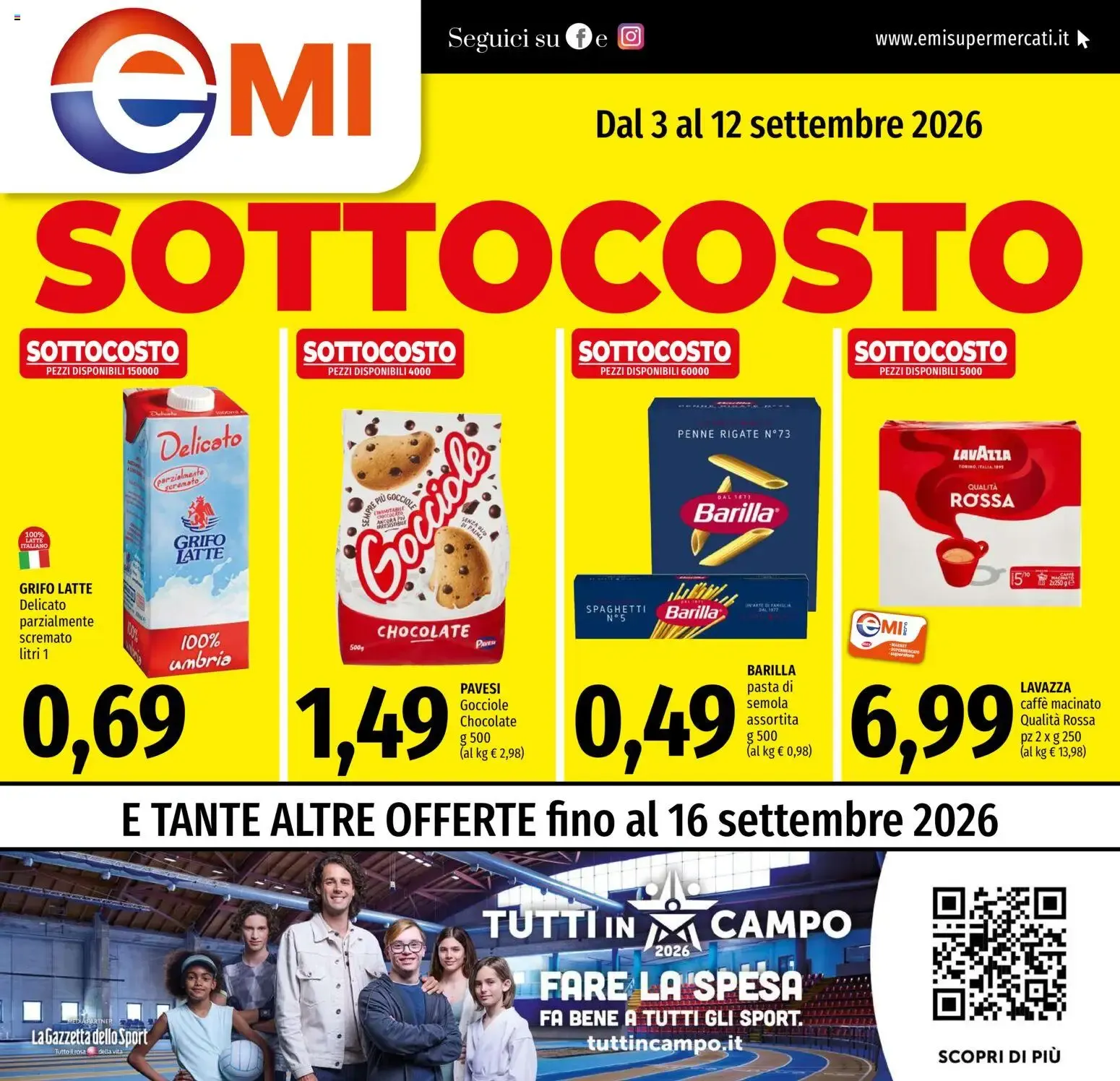 EMI volantino dal 03/09/2026 - online Offerte da 3 settembre a 16 settembre di 2026 - Pagina del volantino 1