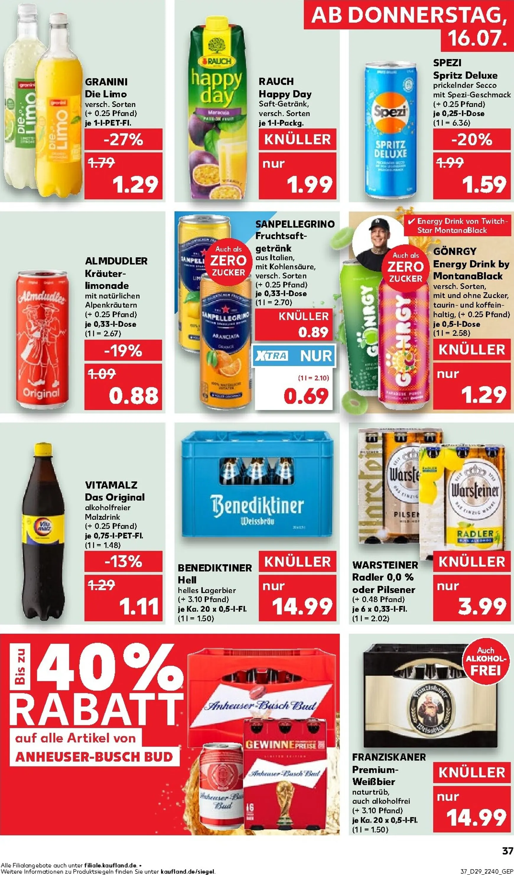 Kaufland Prospekt nächste Woche – von Donnerstag 16.07.2026 bis Mittwoch 22.07.2026 von 16. Juli bis 22. Juli 2026 - Prospekt seite 38