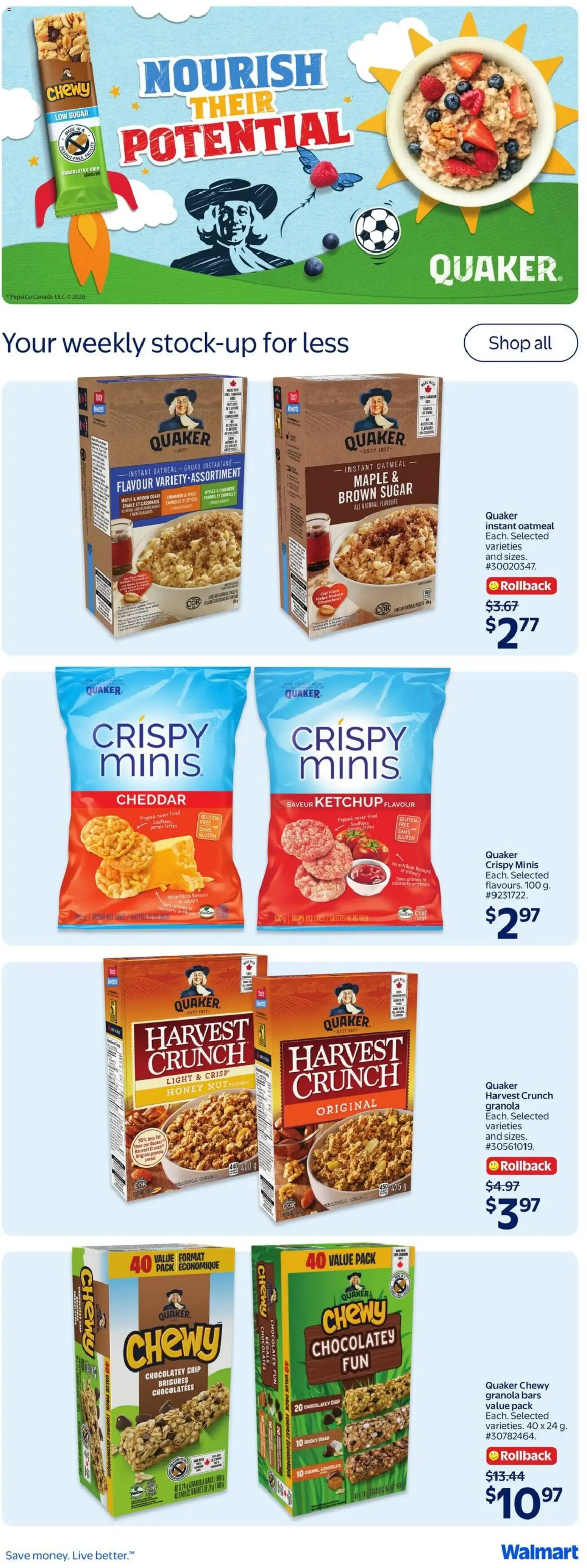 Walmart weekly flyer from Aug 27, 2026 > weekly specials & deals from August 27 to September 2 2026 - flyer page 36