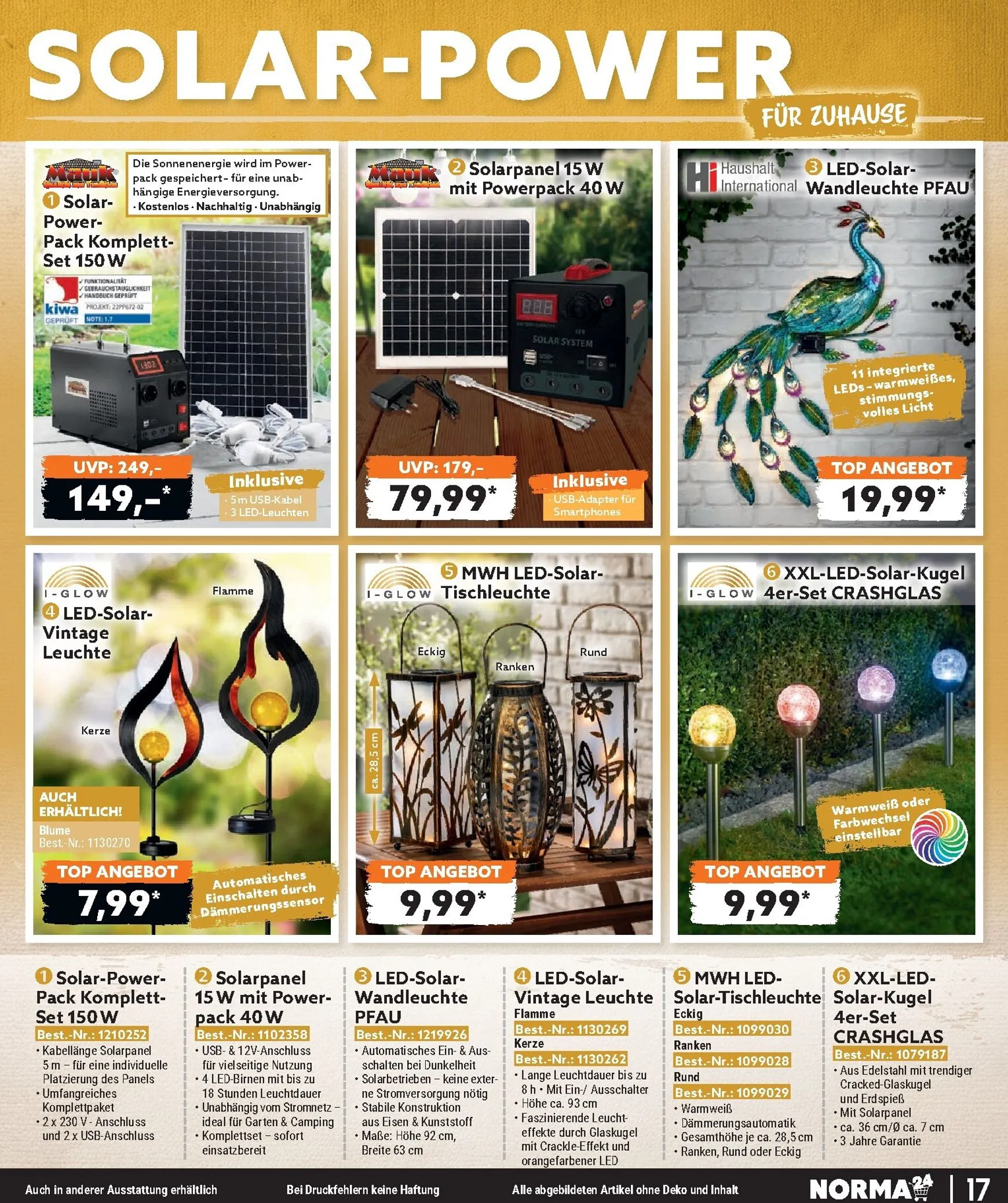 Norma - Bestellmagazin Prospekt – von Montag 01.06.2026 bis Dienstag 30.06.2026 von 1. Juni bis 30. Juni 2026 - Prospekt seite 17