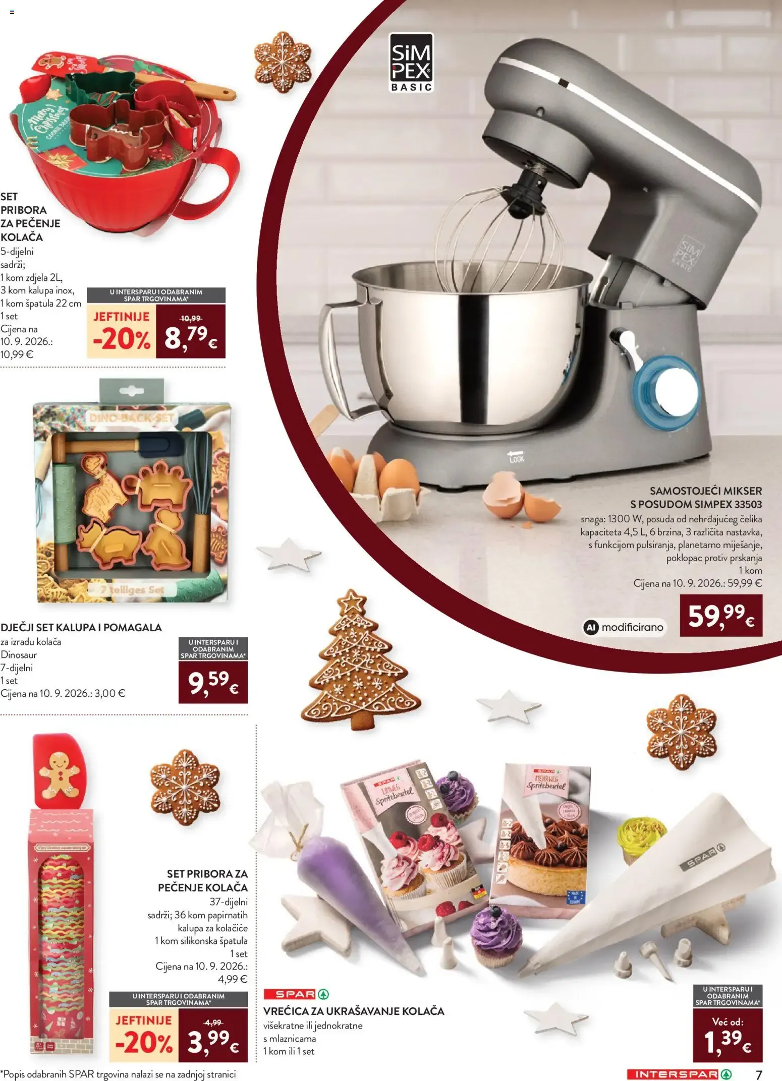 Katalog Interspar Vrijeme Je Za Kolače novi od 07.10.2026 na listanje > letak digitalni od 7. listopada do 15. prosinca 2026. - Pregled Stranica 9