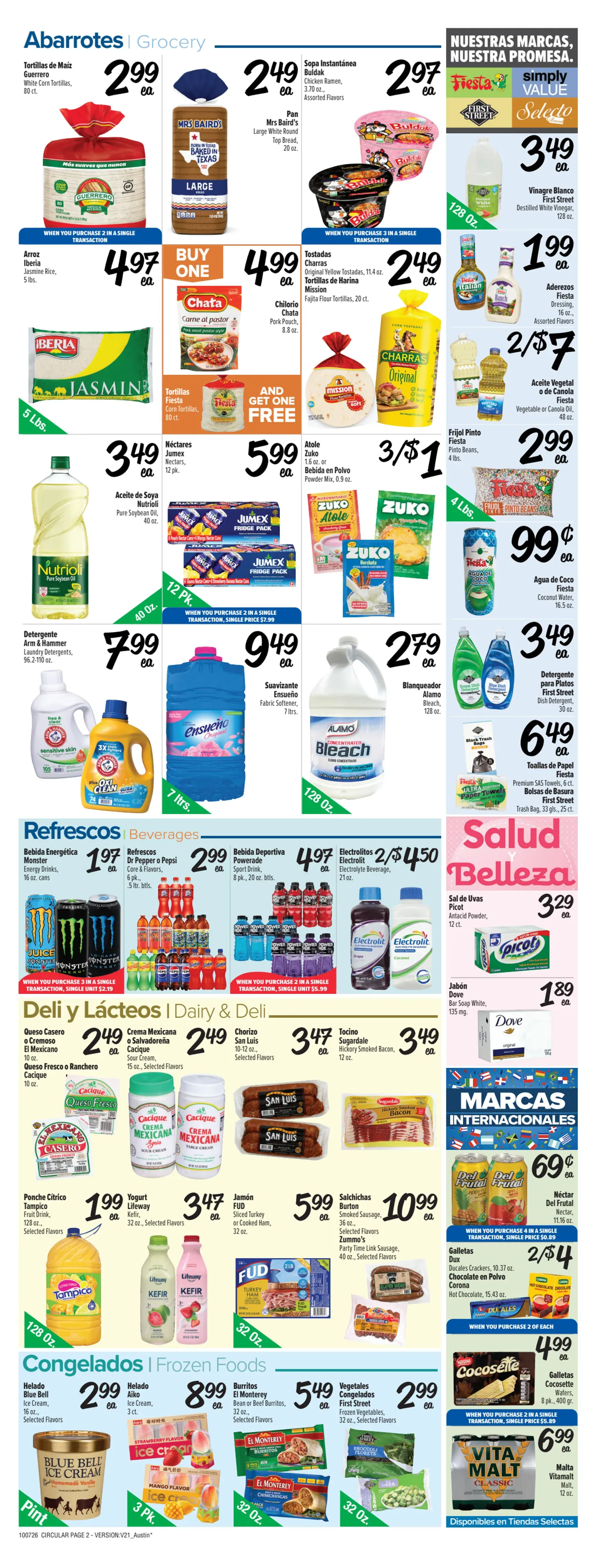 Weekly promotion Current Fiesta Mart - Austin leaflet valid from Wednesday 10/07/2026 to Tuesday 10/13/2026 spanning from October 7 to October 13 2026 - Page 2 for Catalogue 365