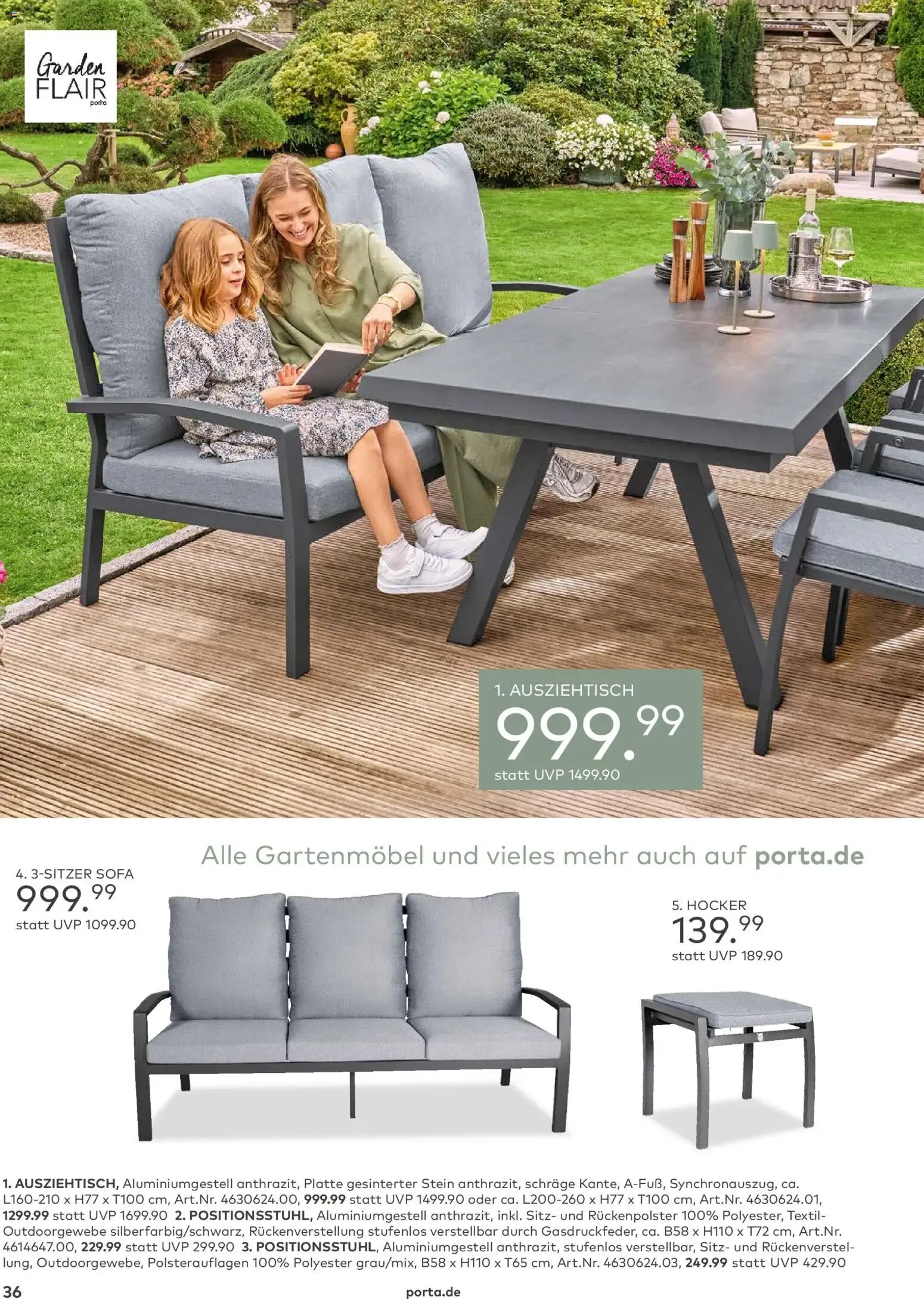 Porta! Gartenmöbel Katalog (ab 01.03.2026) zum Blättern von 1. März bis 31. August 2026 - Prospekt seite 35