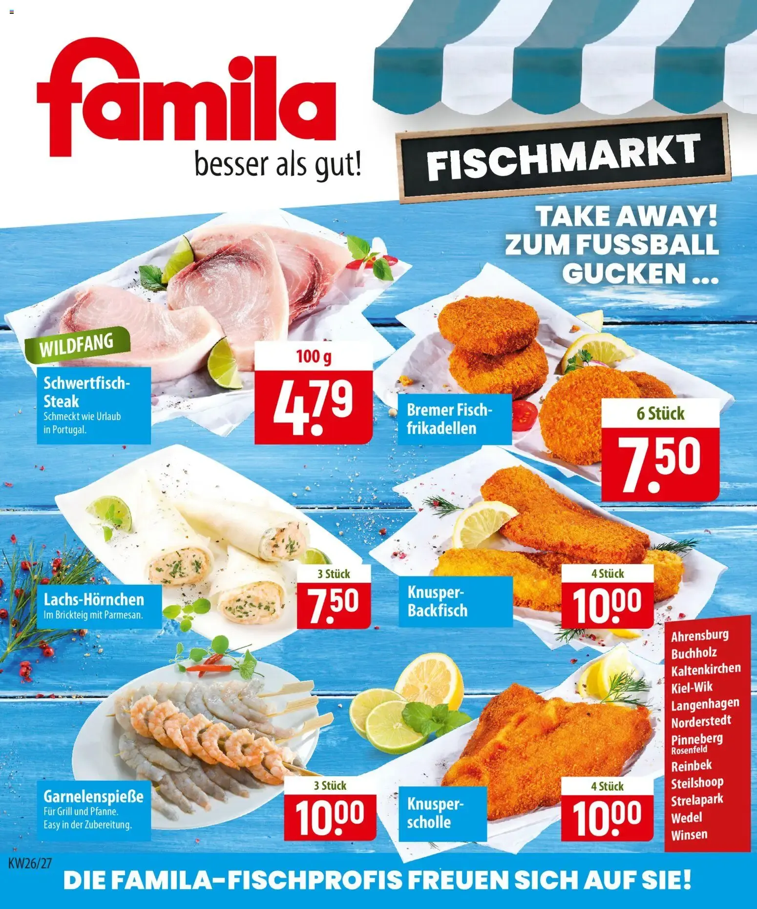 Famila Fischmarkt (ab 22.06.2026) zum Blättern von 22. Juni bis 5. Juli 2026 - Prospekt seite 1