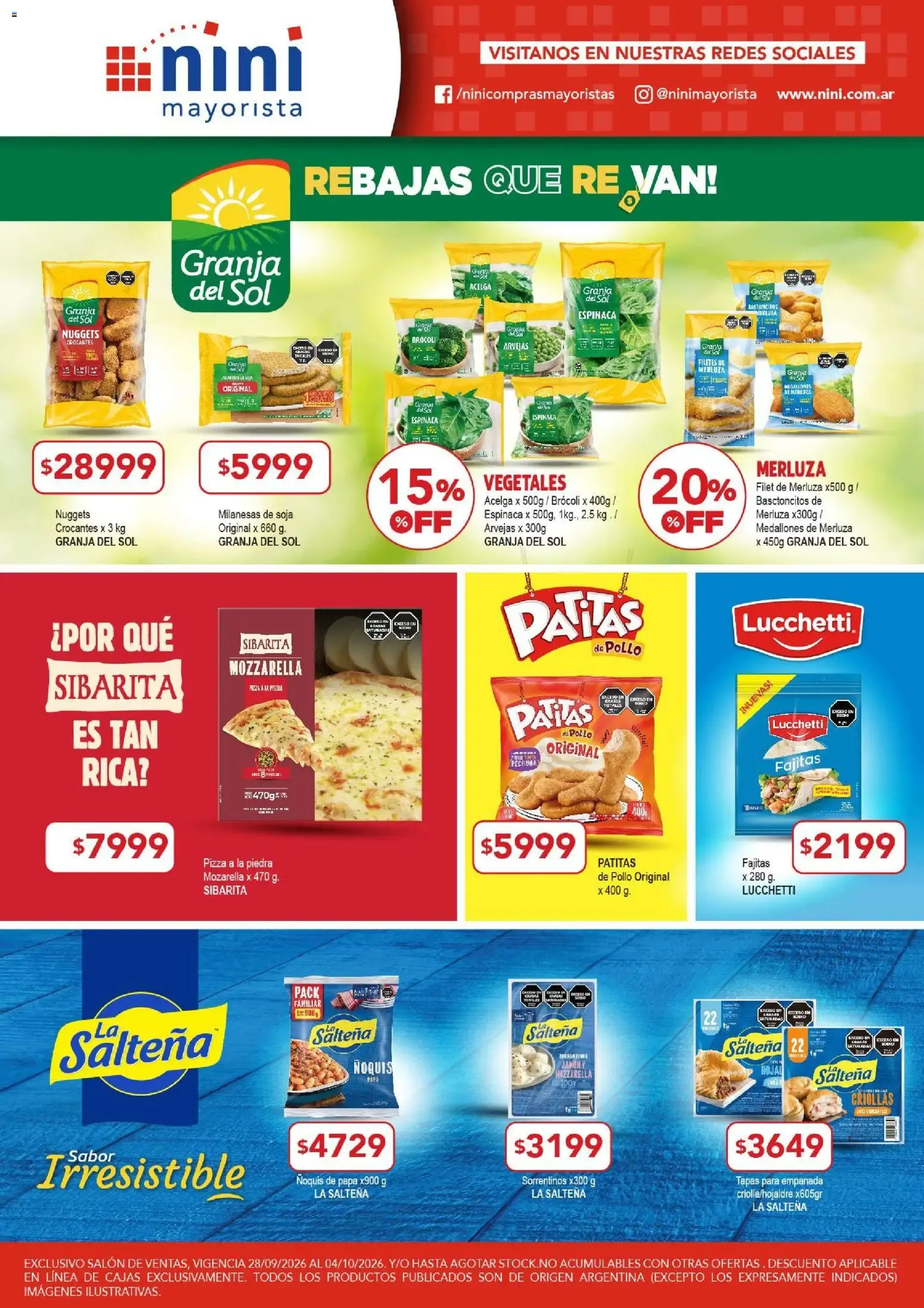 Ofertas de NINI Mayorista - Nuestros frescos a tu mesa 28 de septiembre al 4 de octubre 2026 - Página 3 del catálogo