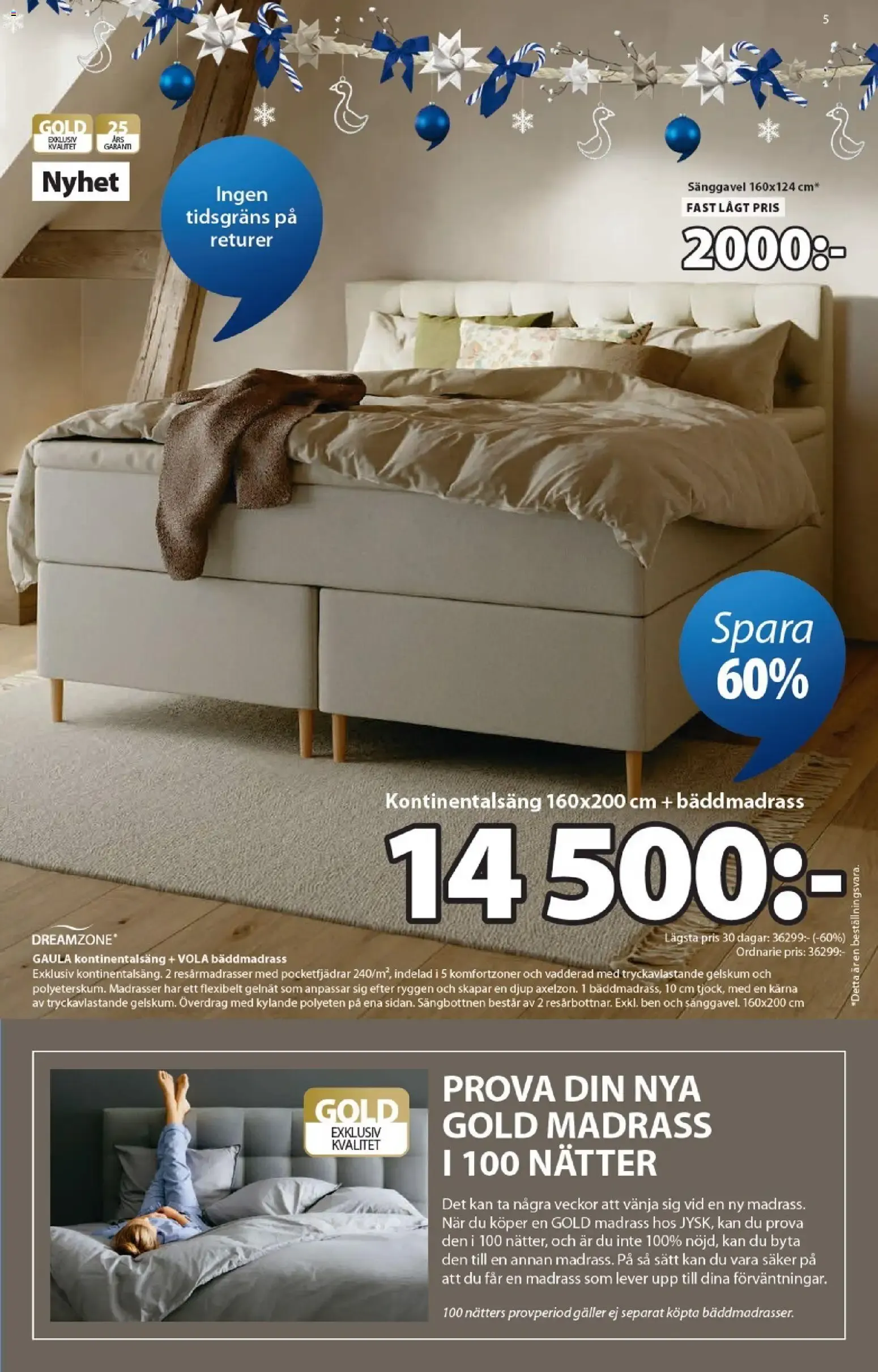 JYSK Scandinavian Sleeping & Living - Ett fantastiskt erbjudande för din jul från 19 oktober till 29 november 2026 - Reklamblad sidor 5