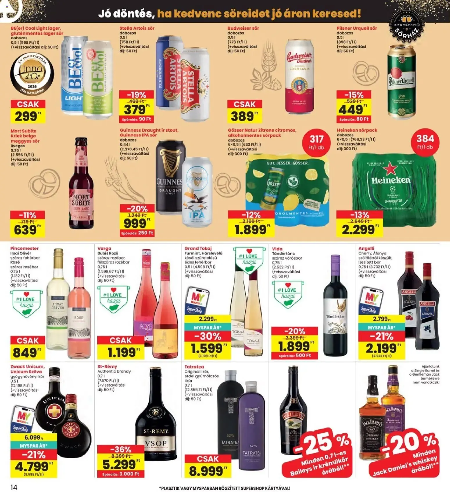 Katalógus Interspar akciós újság - 2026.09.17. -tól/töl > akció, lapozható szórólap 🛍️ szeptember 17.-tól szeptember 23.-ig 2026. - Oldal 14