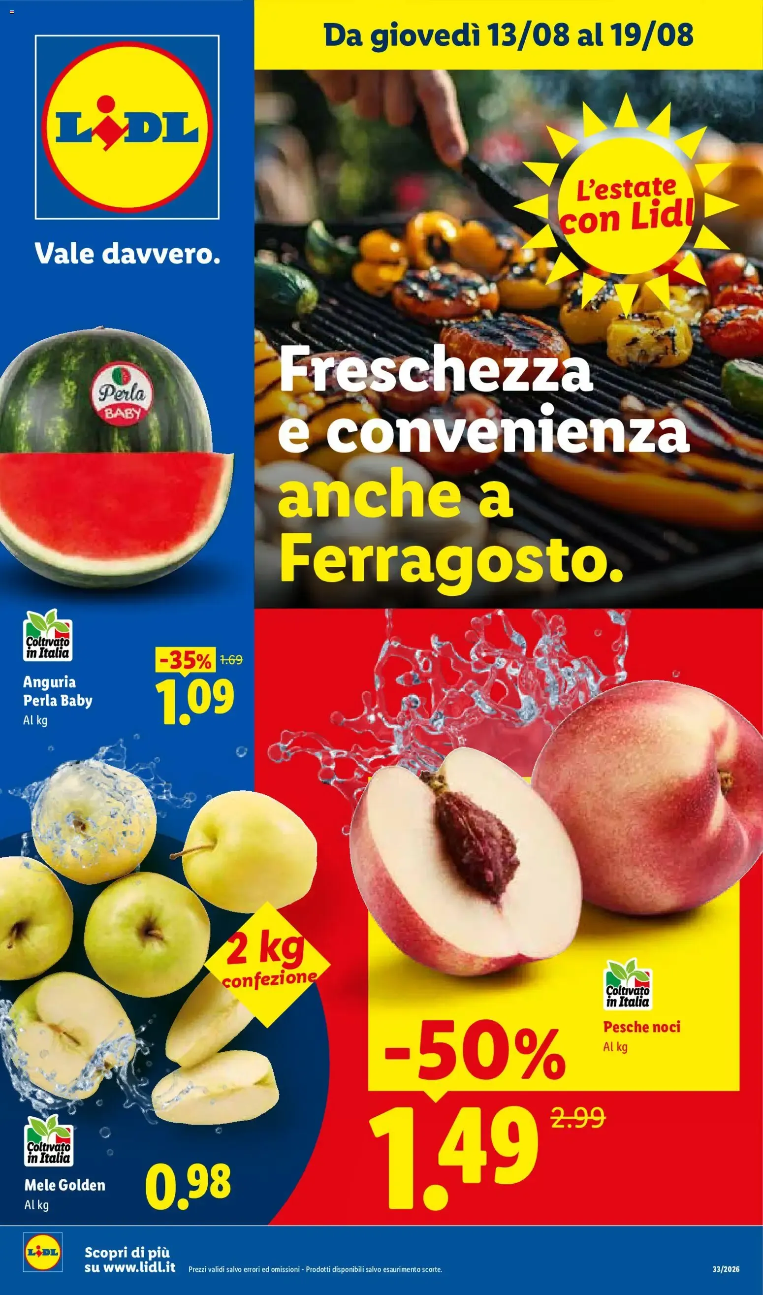 Freschezza e convenienza anche a Ferragosto. da 13 agosto a 19 agosto di 2026 - Pagina del volantino 1
