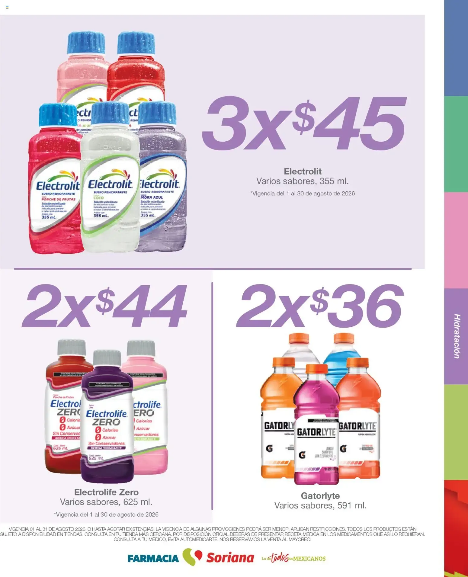 Catálogo de FARMACIA Soriana: Sueros Rehidratantes Nodrim 1 de agosto al 31 de agosto 2026 - Pagina 6