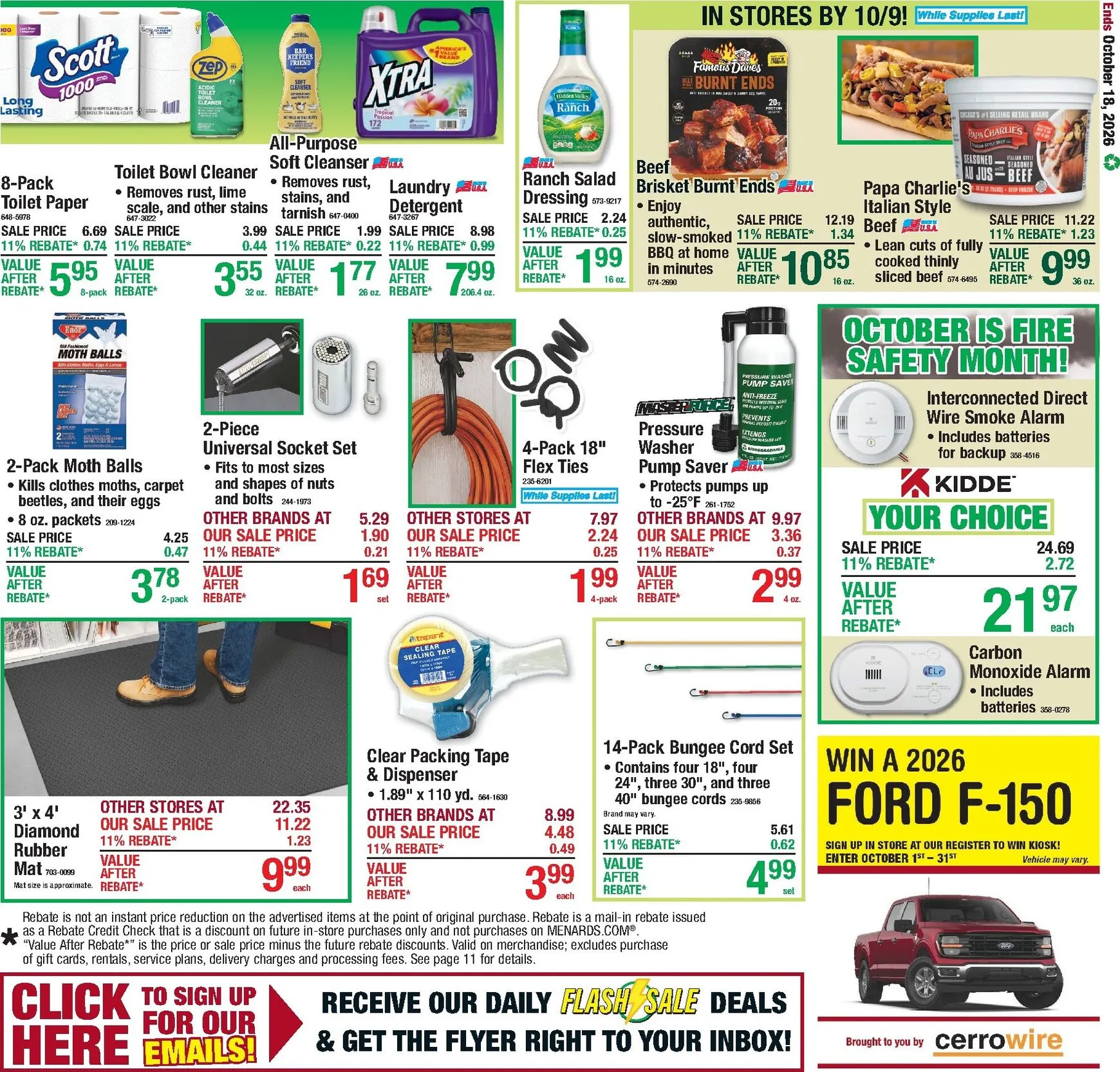 Weekly ad Menards - 11% Rebate on Everything! from October 8 to October 18 2026 - Page 18