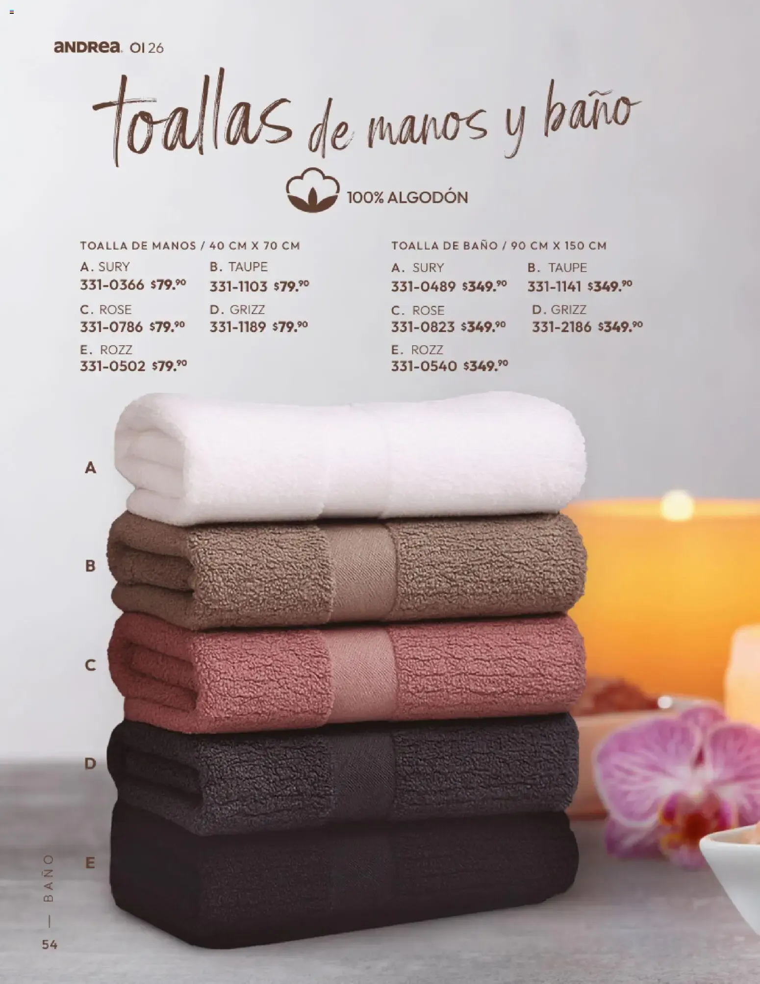 Catálogo de Andrea Home: Otoño - Invierno 2026 1 de septiembre al 31 de diciembre 2026 - Pagina 54