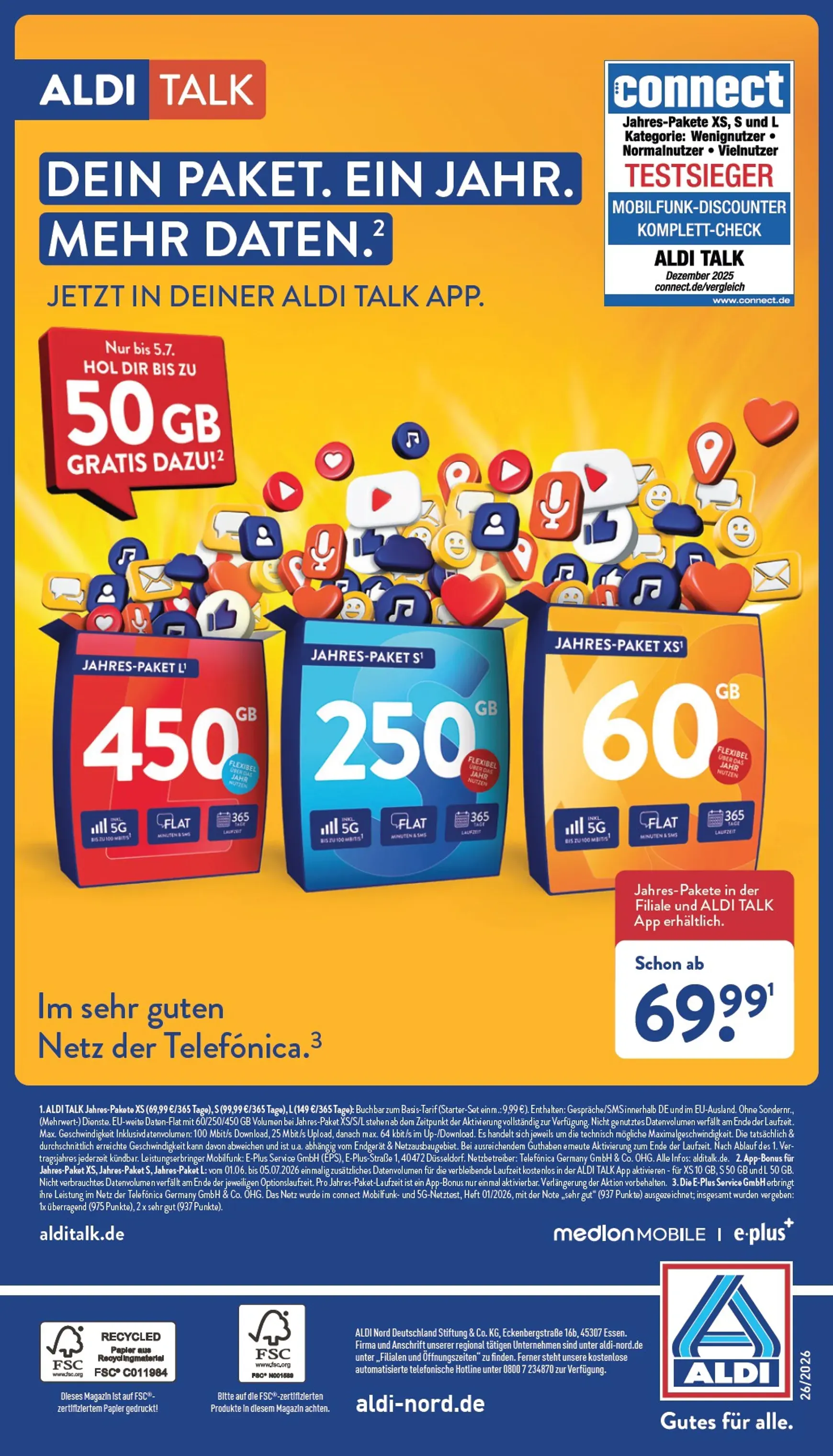 ALDI TALK: Mobilfunk für alle. Samsung Galaxy A16. von 25. Juni bis 30. Juni 2026 - Prospekt seite 4