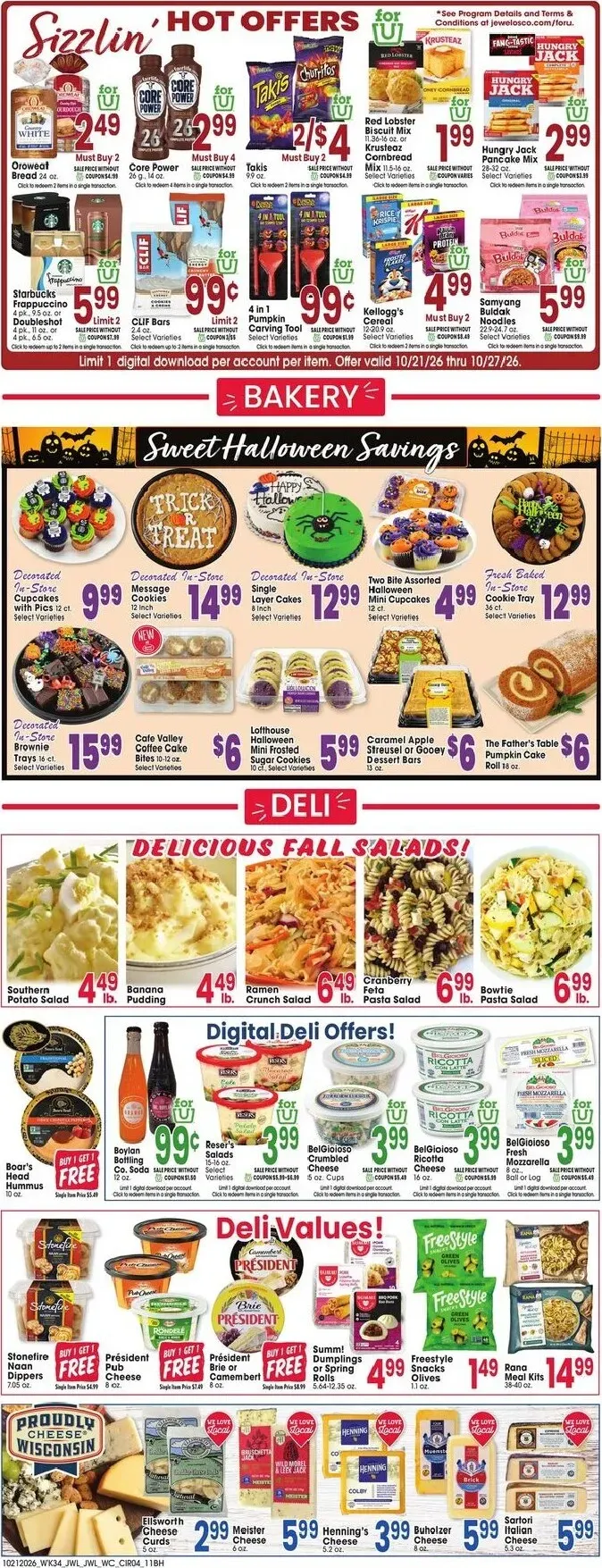Weekly promotion Current Jewel-Osco leaflet valid from Wednesday 10/21/2026 to Tuesday 10/27/2026 spanning from October 21 to October 27 2026 - Page 4 for Catalogue 365