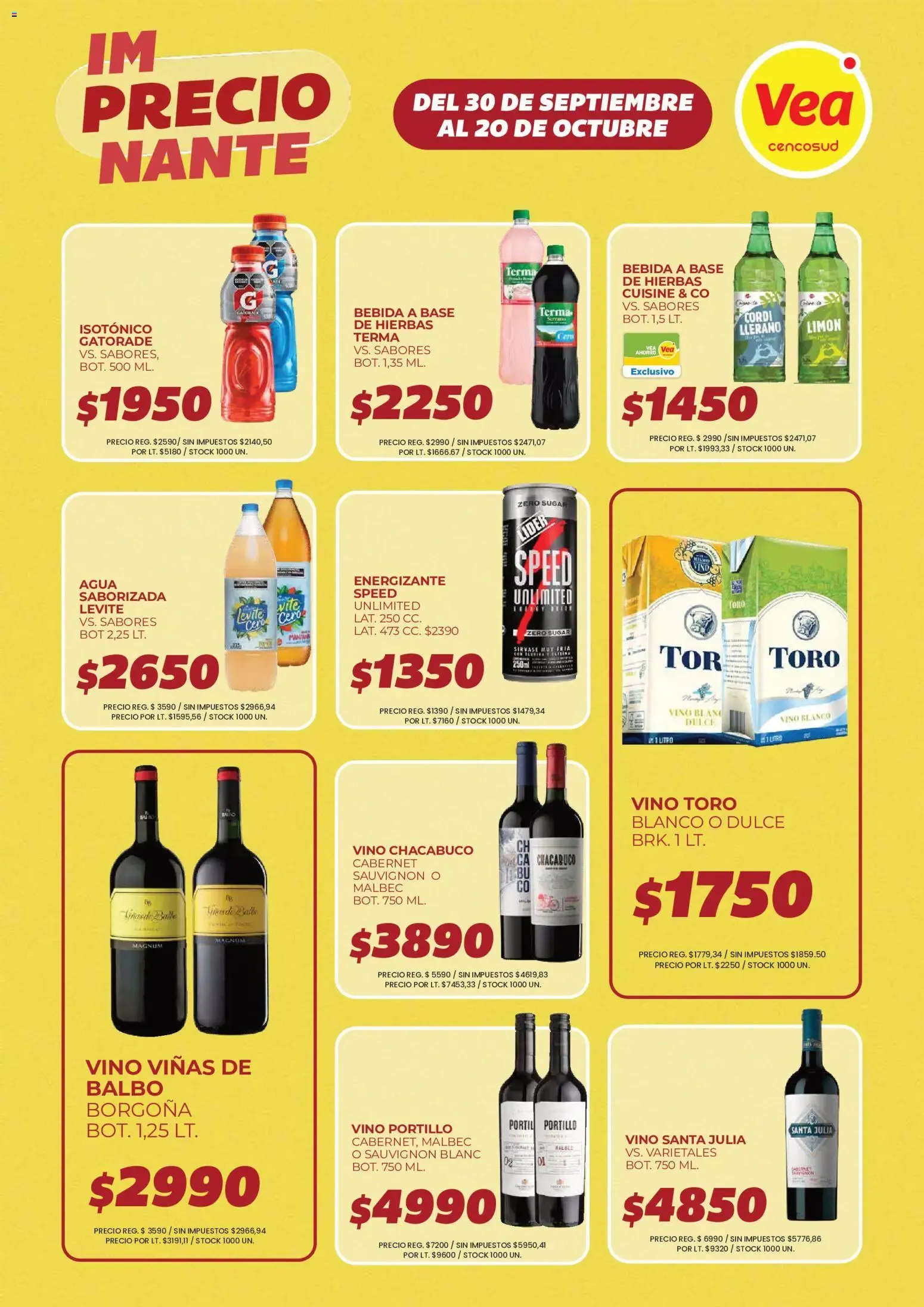 Ofertas de Vea - Ofertas del 30/09/2026 - 20/10/2026 30 de septiembre al 20 de octubre 2026 - Página 9 del catálogo