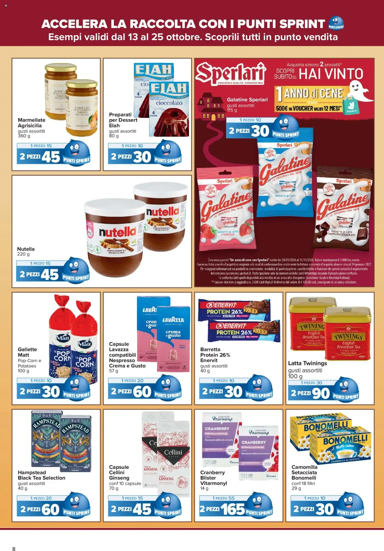 Carrefour Iper - La tua carta SpesAmica Payback vola con i Punti Sprint da 13 ottobre a 25 ottobre di 2026 - Pagina del volantino 8