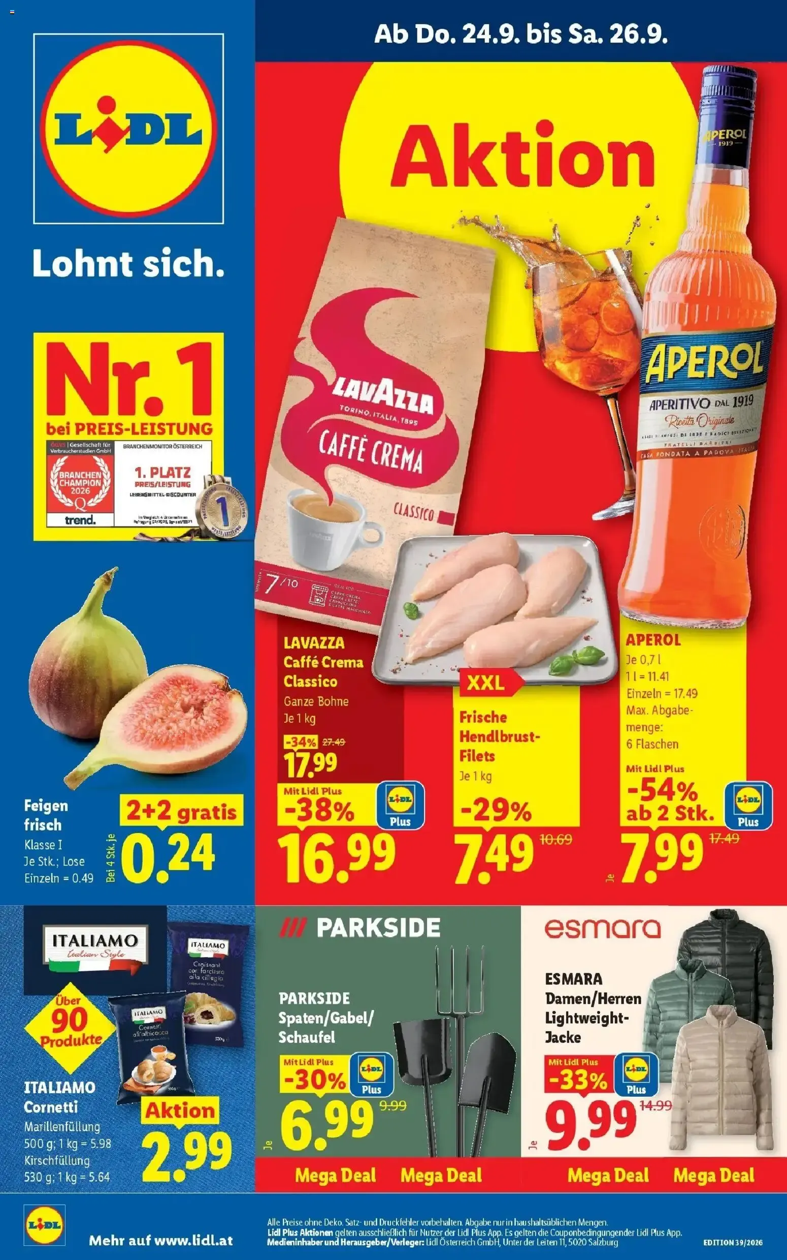 Lidl Flugblatt - Wien ab 24.09.2026 - Angebote ab donnerstag