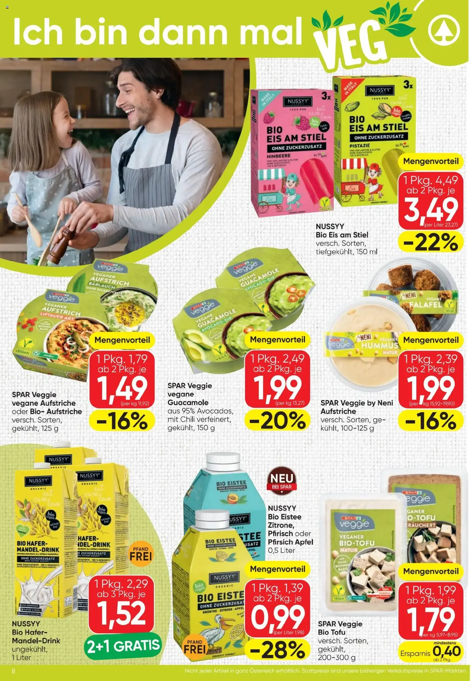 Spar - Flugblatt (06.08.2026) - Angebote und Prospekt von 6. August bis 12. August 2026 - Flugblätt seite  8