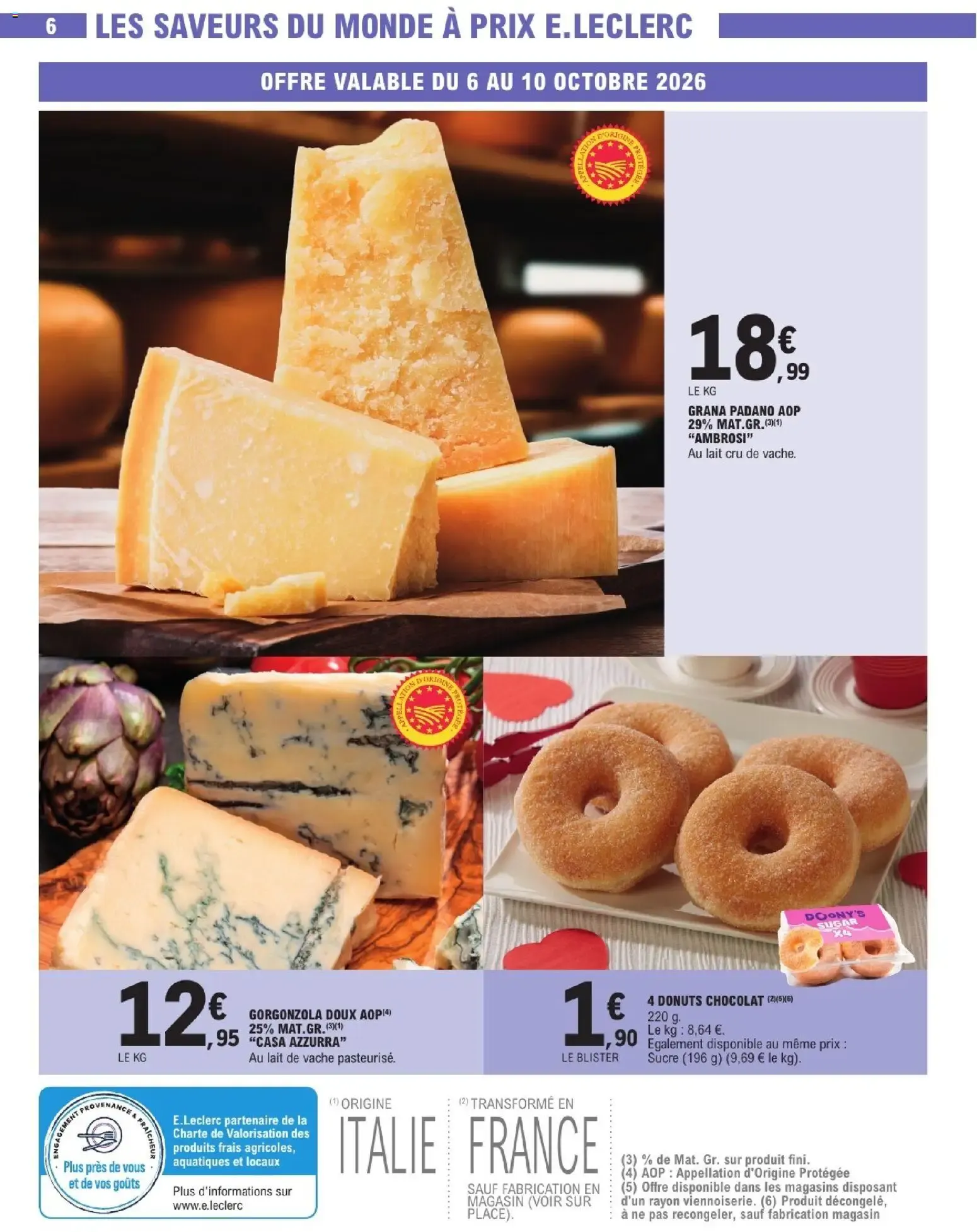 E.Leclerc: Que des promos en or pour le quotidien! du 6 octobre au 17 octobre 2026 - Catalogue page 6