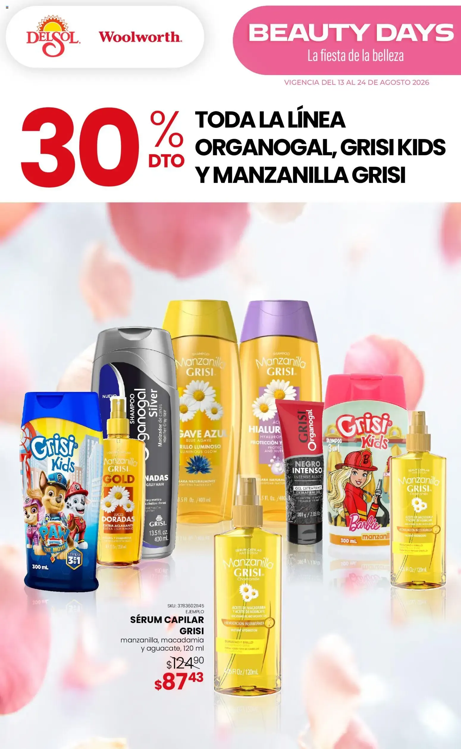 Catálogo de Del Sol y Woolworth katalog Beauty Days (13/08/2026 - 24/08/2026) - catálogo en línea 13 de agosto al 24 de agosto 2026 - Pagina 1