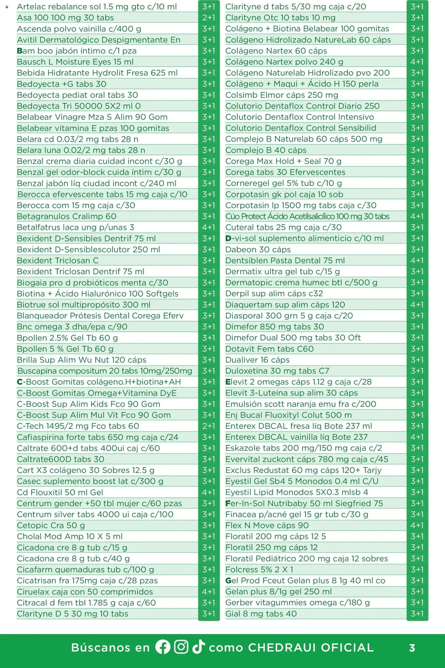 Catálogo de Chedraui folleto Plan de farmacia (01/07/2026 - 30/09/2026) - catálogo en línea 1 de julio al 30 de septiembre 2026 - Pagina 3