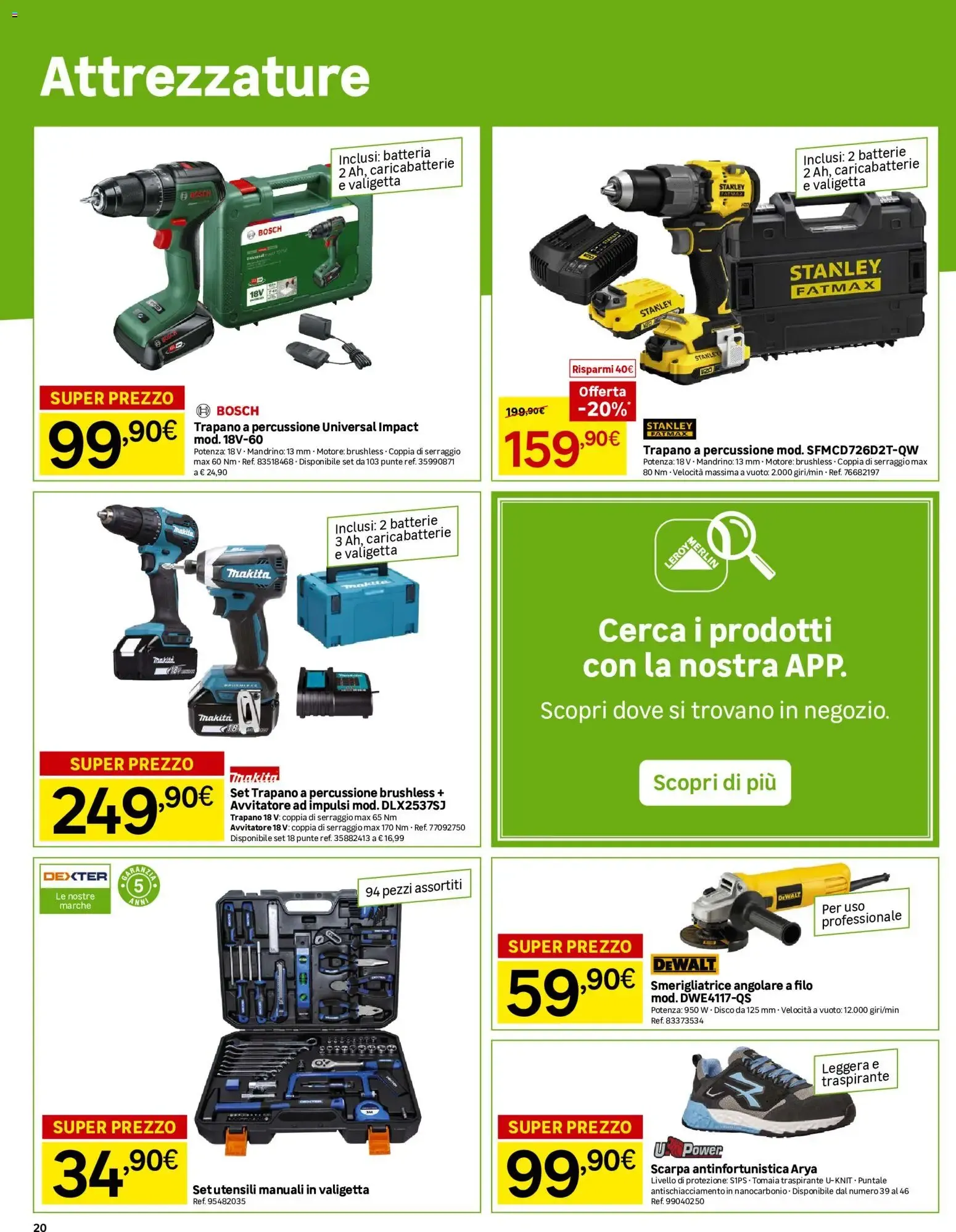 Leroy Merlin - Festa della casa: Prezzi Mai Visti! da 6 ottobre a 9 novembre di 2026 - Pagina del volantino 20