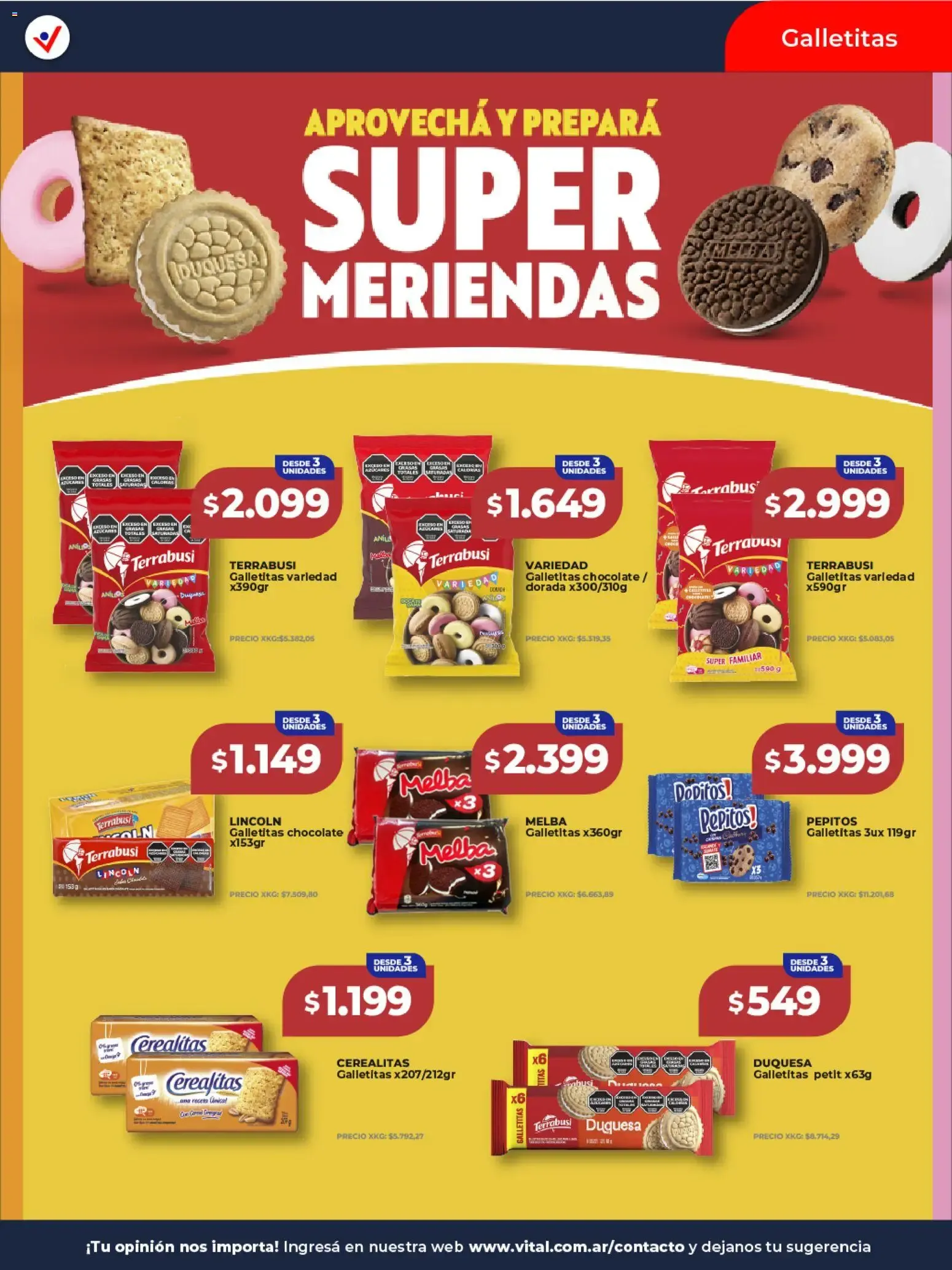 Ofertas de VITAL SUPERMAYORISTA EL MAYORISTA DE TU AHORRO 12 de octubre al 18 de octubre 2026 - Página 24 del catálogo