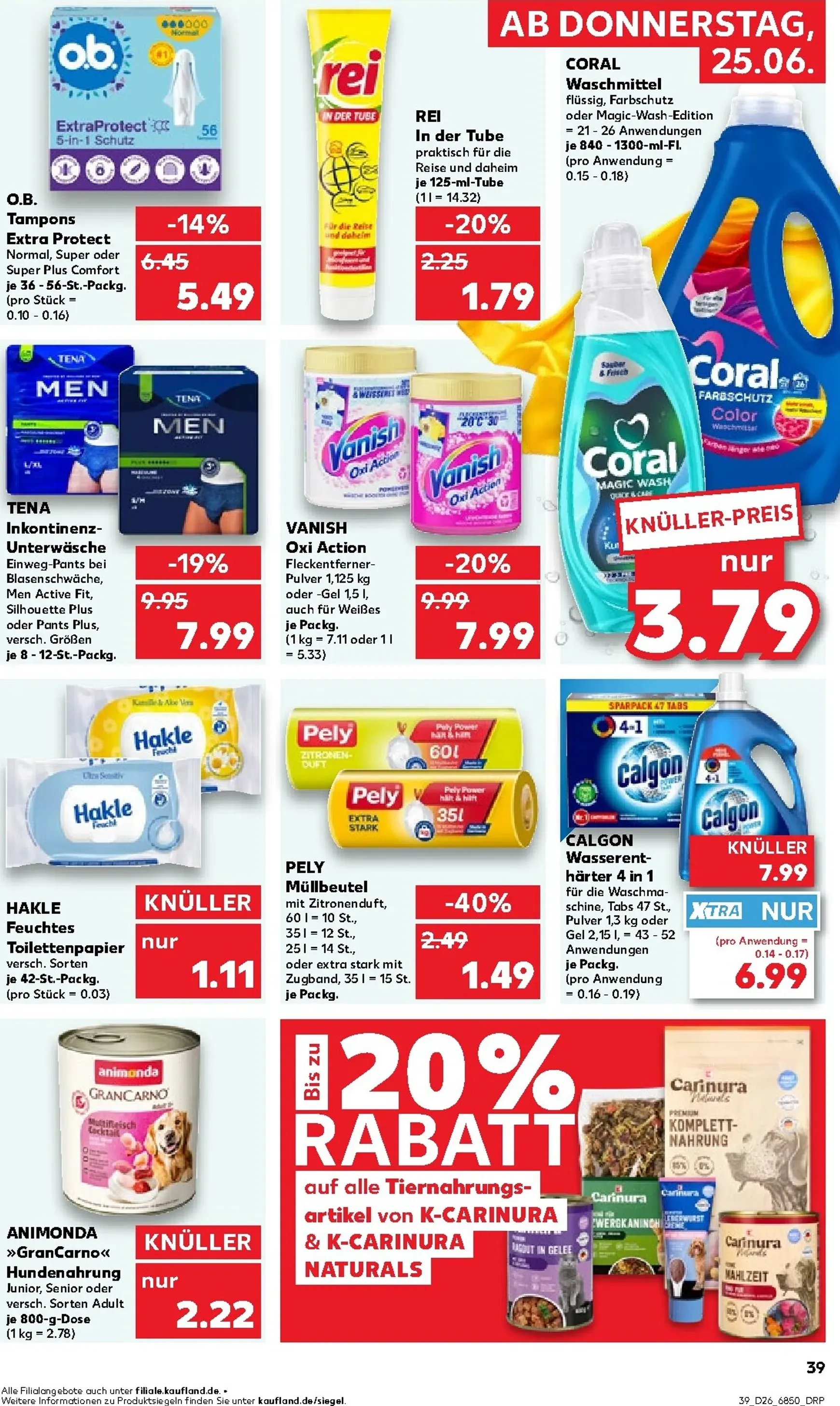Neuer Kaufland Prospekt – von Donnerstag 25.06.2026 bis Mittwoch 01.07.2026 von 25. Juni bis 1. Juli 2026 - Prospekt seite 40