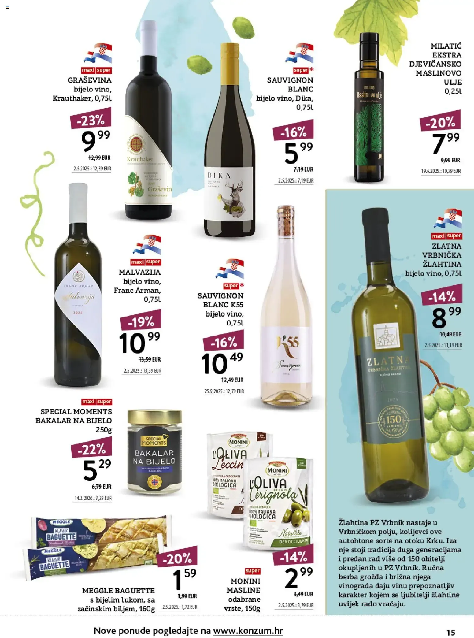Katalog Konzum Katalog Vino od 12. listopada do 25. listopada 2026. - Pregled Stranica 15