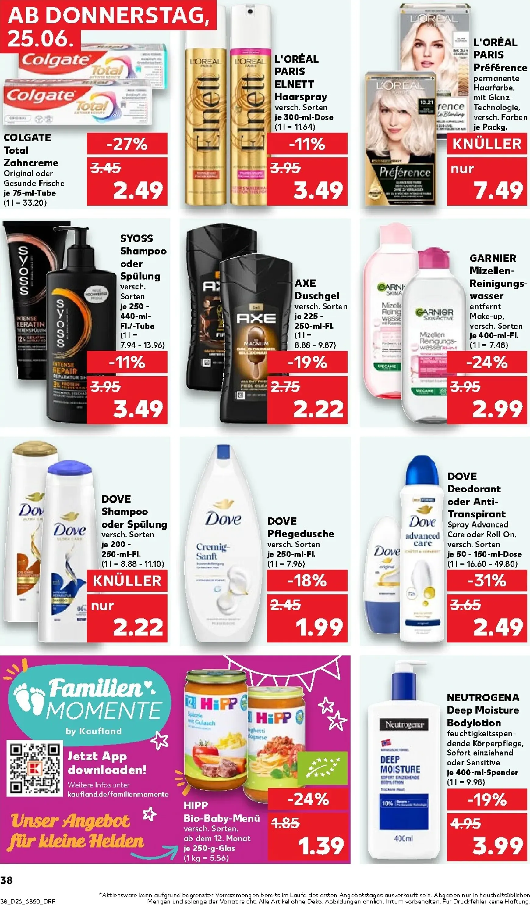 Neuer Kaufland Prospekt – von Donnerstag 25.06.2026 bis Mittwoch 01.07.2026 von 25. Juni bis 1. Juli 2026 - Prospekt seite 39