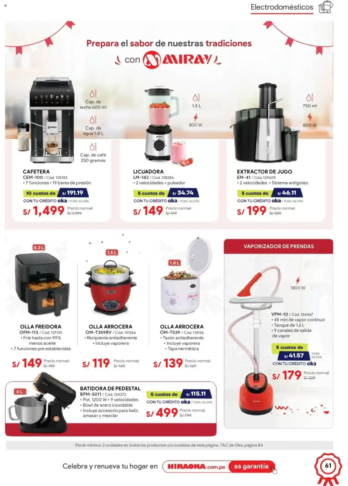 Catalogo de Catálogo Hiraoka 11 de julio al 31 de julio 2026 - Pag 61