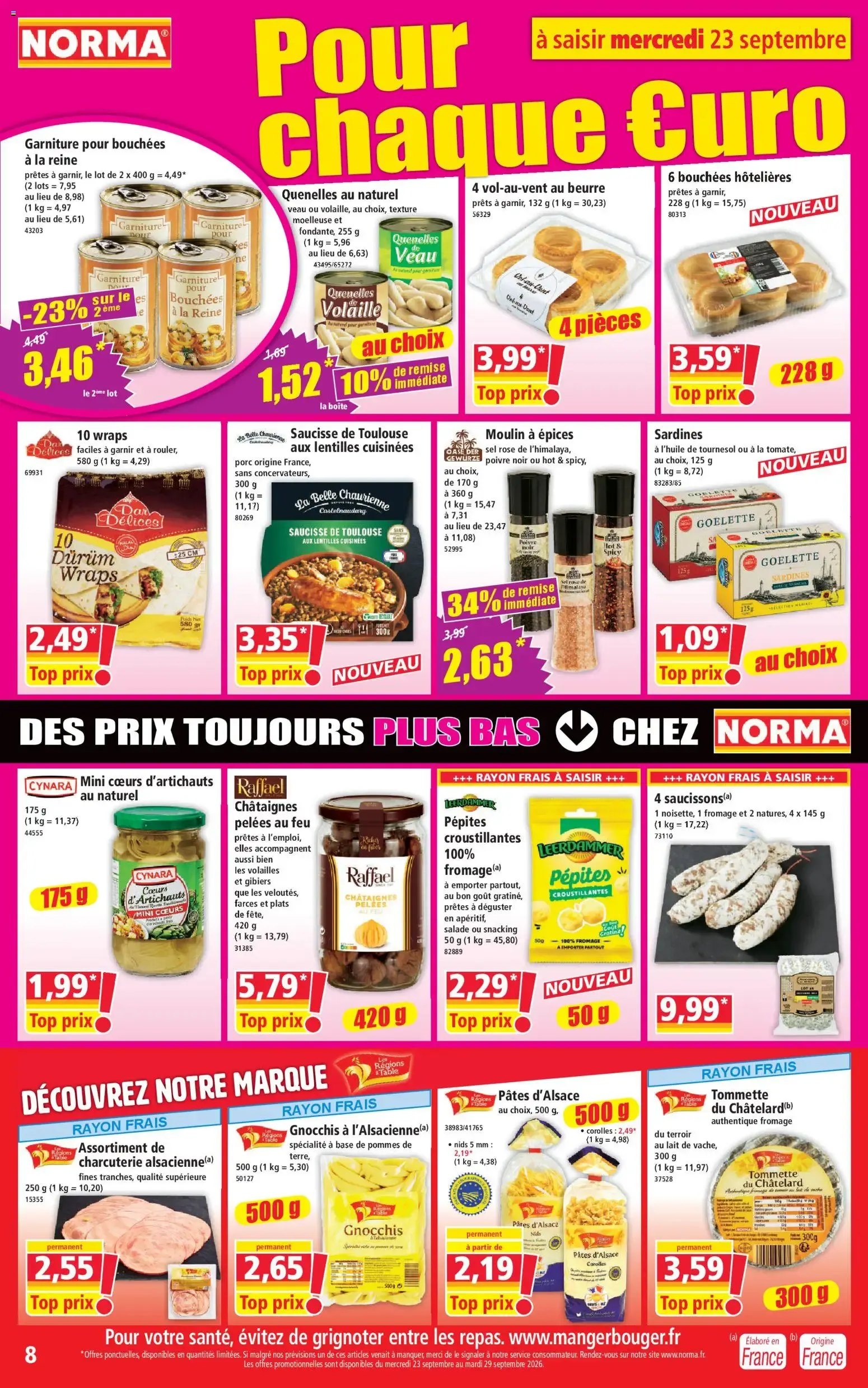 Norma - Votre Discounter Régional du 23 septembre au 29 septembre 2026 - Catalogue page 8