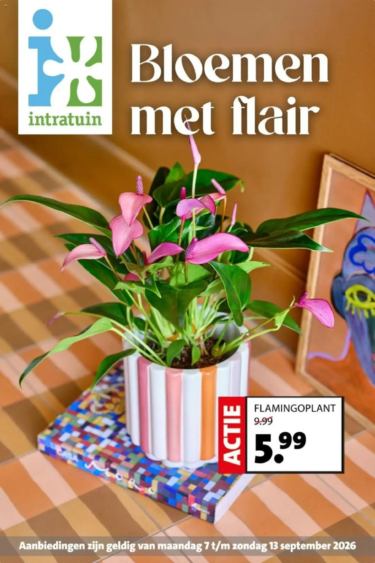 Bloemen met flair van 7 september tot 13 september 2026 - Folder pagina 1
