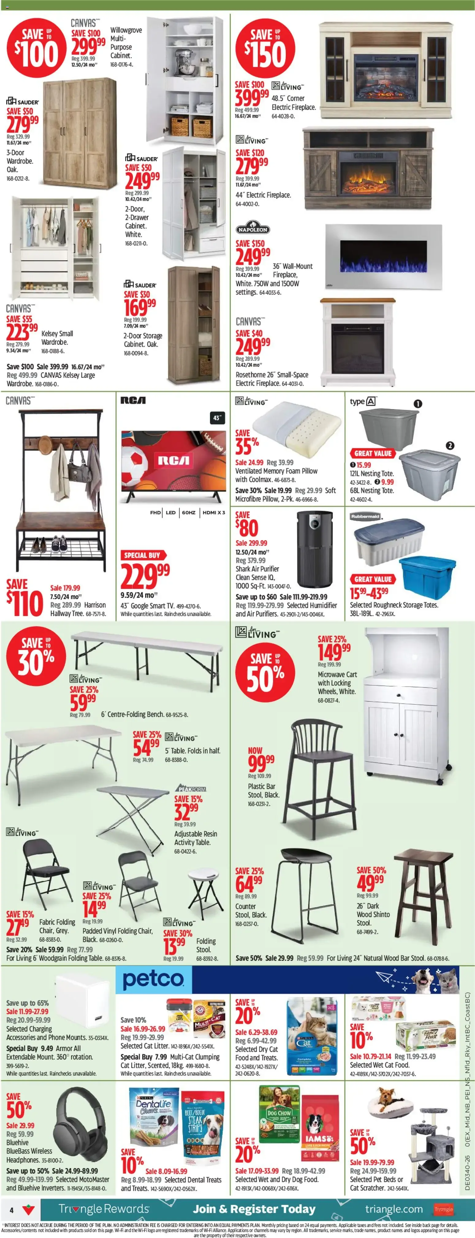 Canadian Tire weekly flyer from Oct 1, 2026 > weekly specials & deals from October 1 to October 7 2026 - flyer page 4