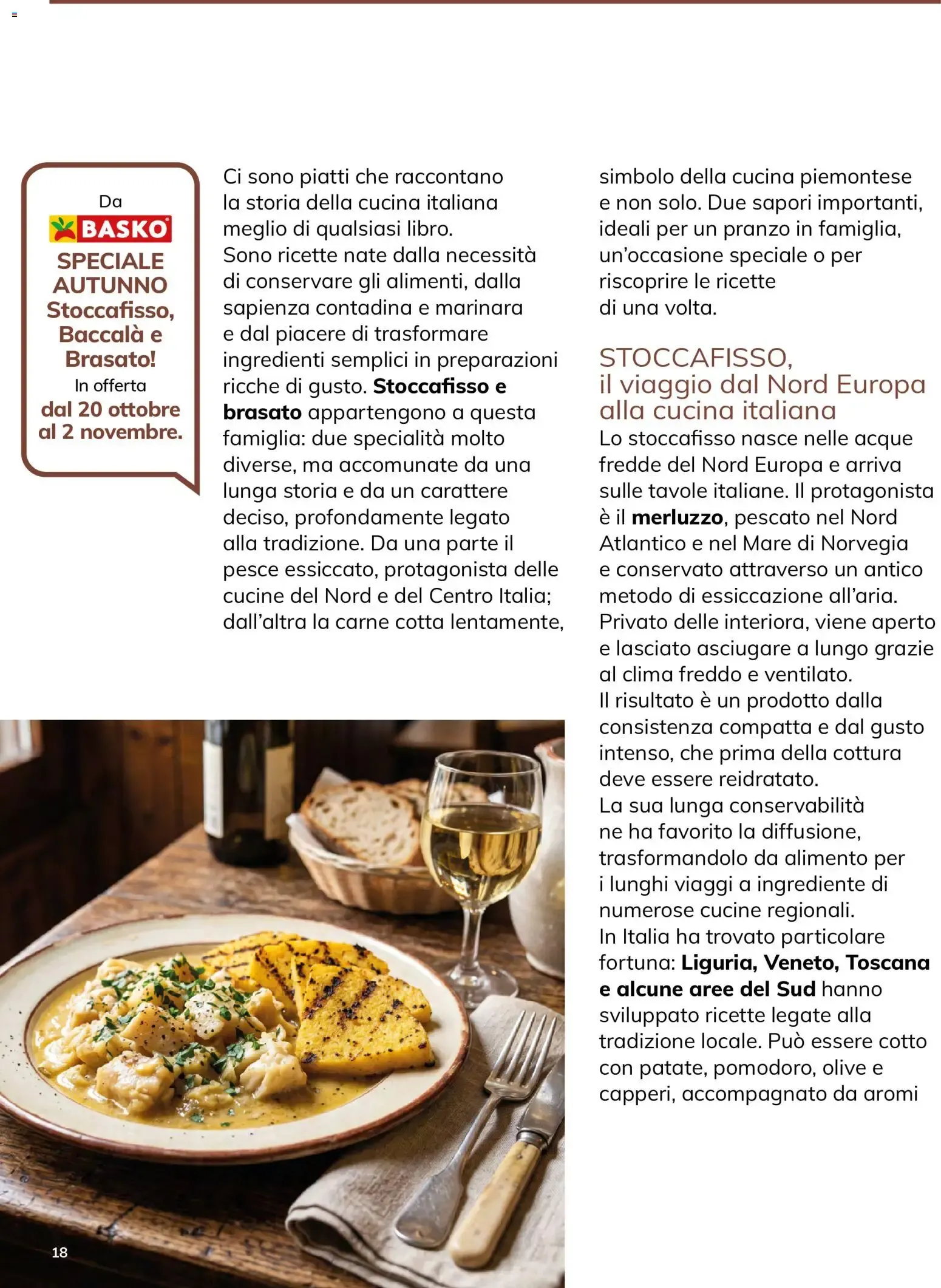 Buon giorno! Un mondo di Formaggi - La rivista di Basko da 12 ottobre a 30 novembre di 2026 - Pagina del volantino 18