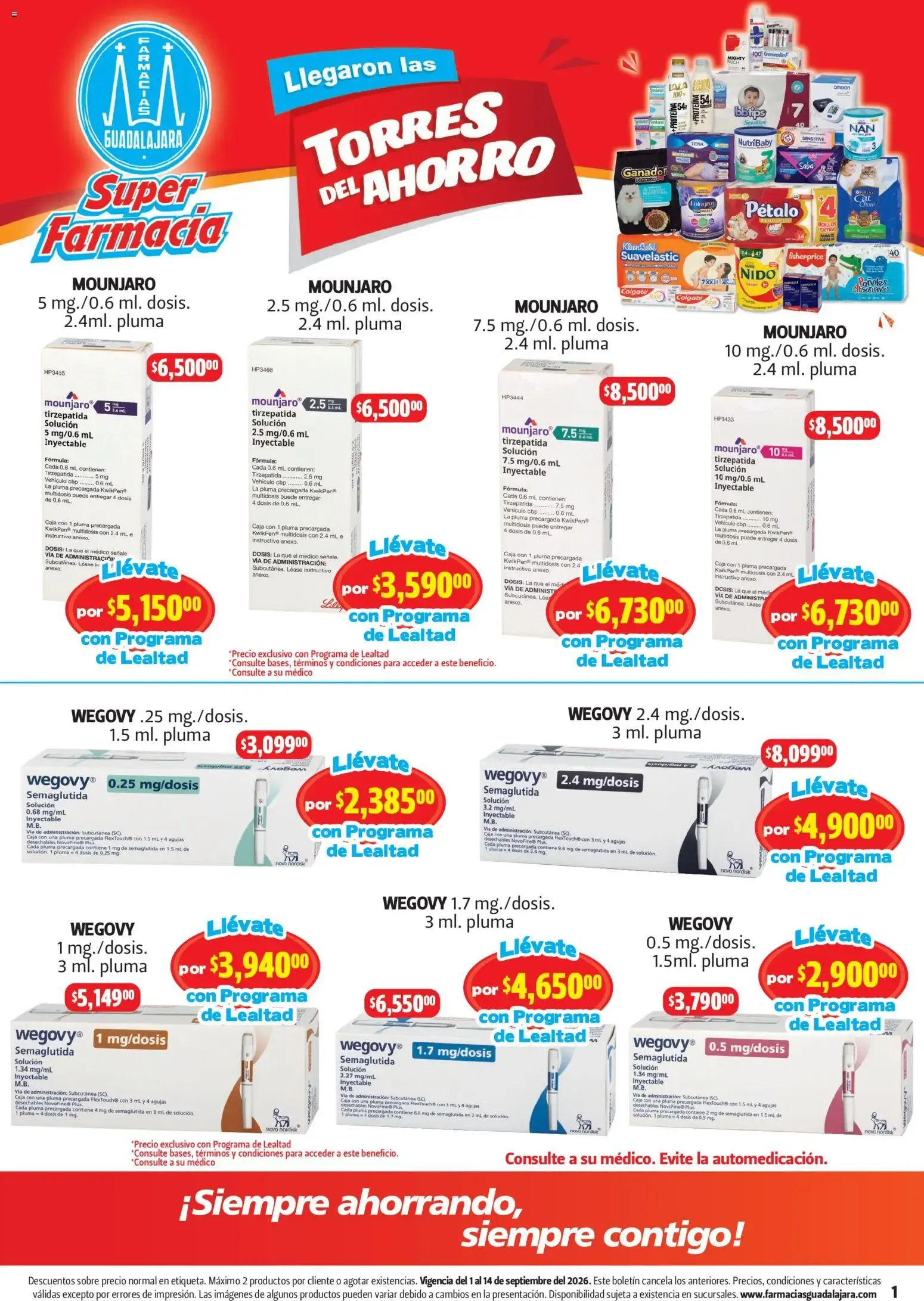 Catálogo de Farmacia Guadalajara catálogo (01/09/2026 - 14/09/2026) - catálogo en línea 1 de septiembre al 14 de septiembre 2026 - Pagina 1