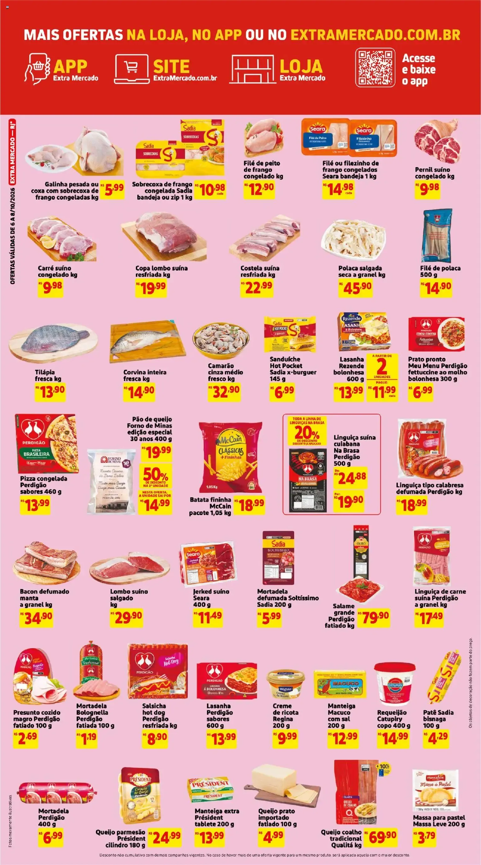 Encarte de Folheto Extra ofertas de Mercado Semanal de 06/10/2026 | Promoção 6 de outubro até 8 de outubro 2026 - Pagina 2