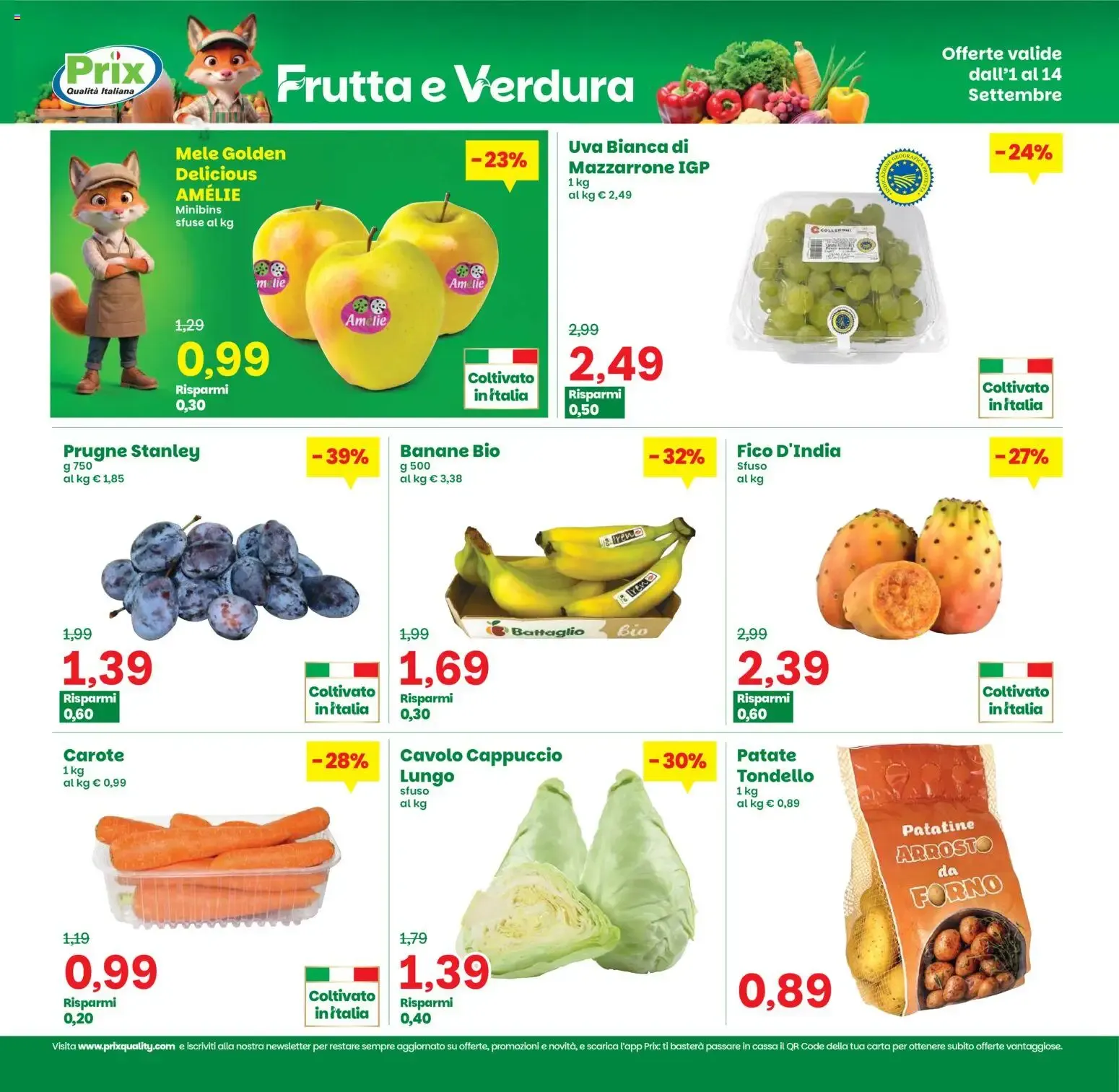Volantino Prix Qualità Italiana da 1 settembre a 14 settembre di 2026 - Pagina del volantino 10