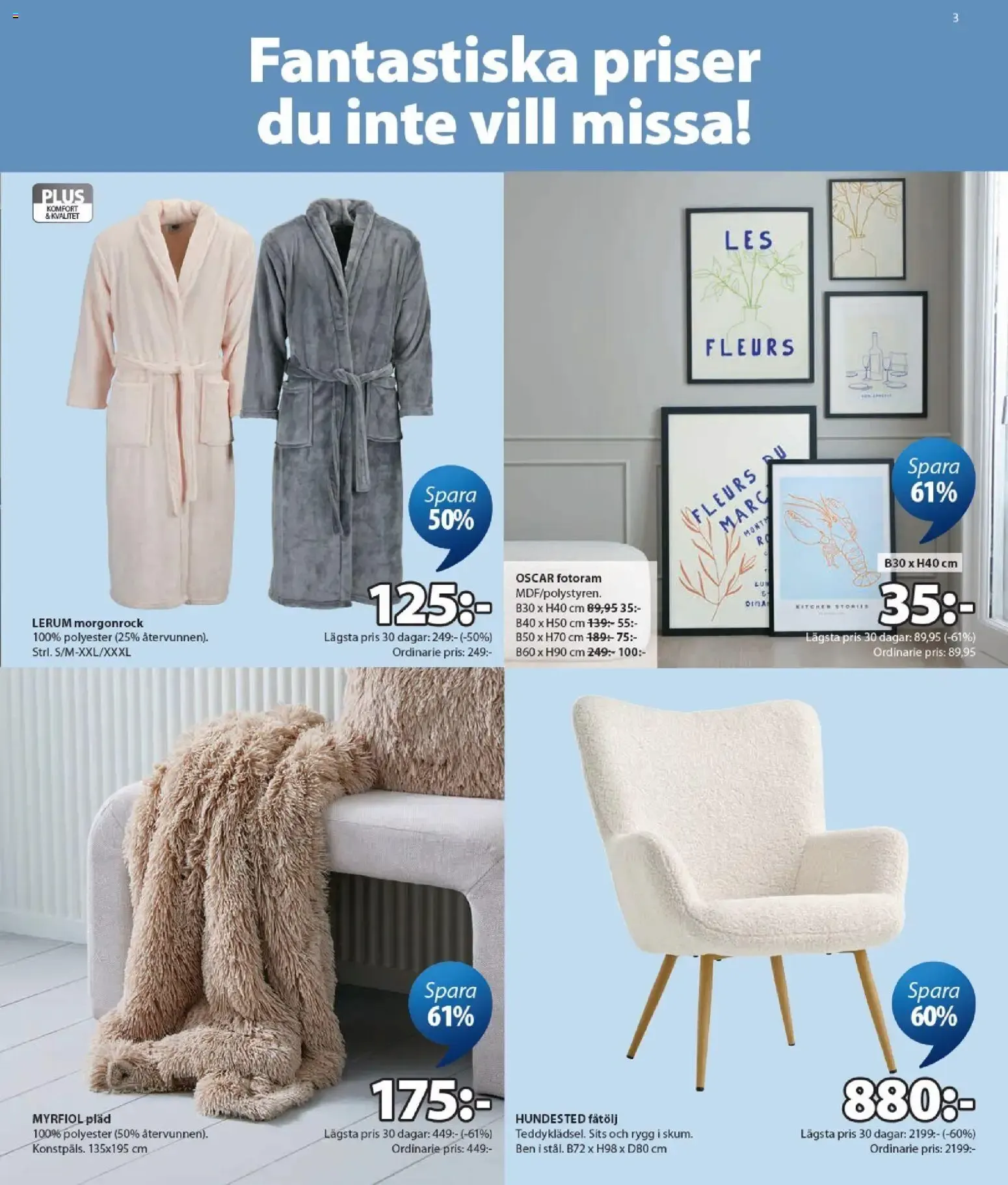 JYSK: Erbjudanden för hemmet och trädgårdsvaror från 27 juli till 6 september 2026 - Reklamblad sidor 3