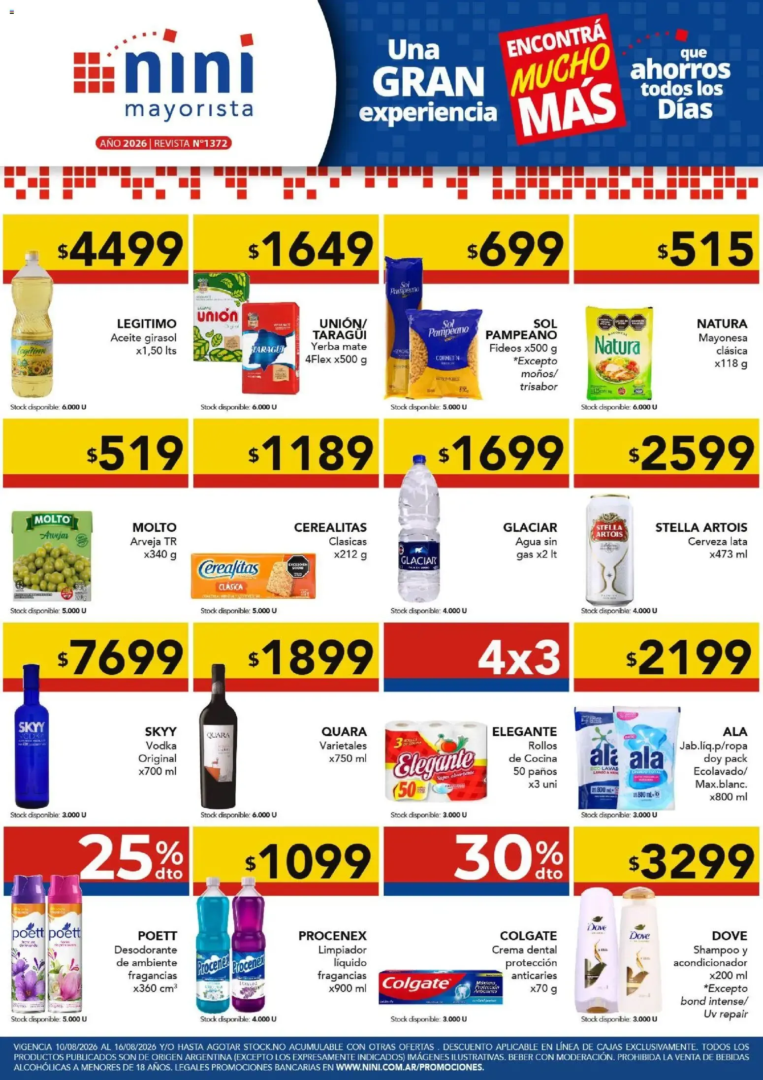 NINI Mayorista ofertas del 10/08/2026 - 16/08/2026