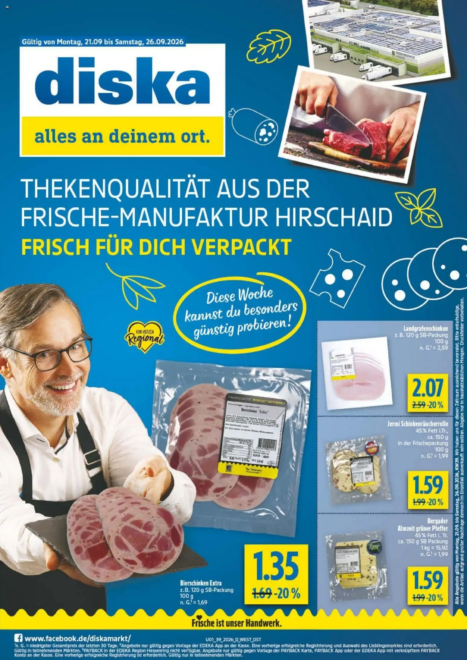 Diska Prospekt (ab 21.09.2026) zum Blättern