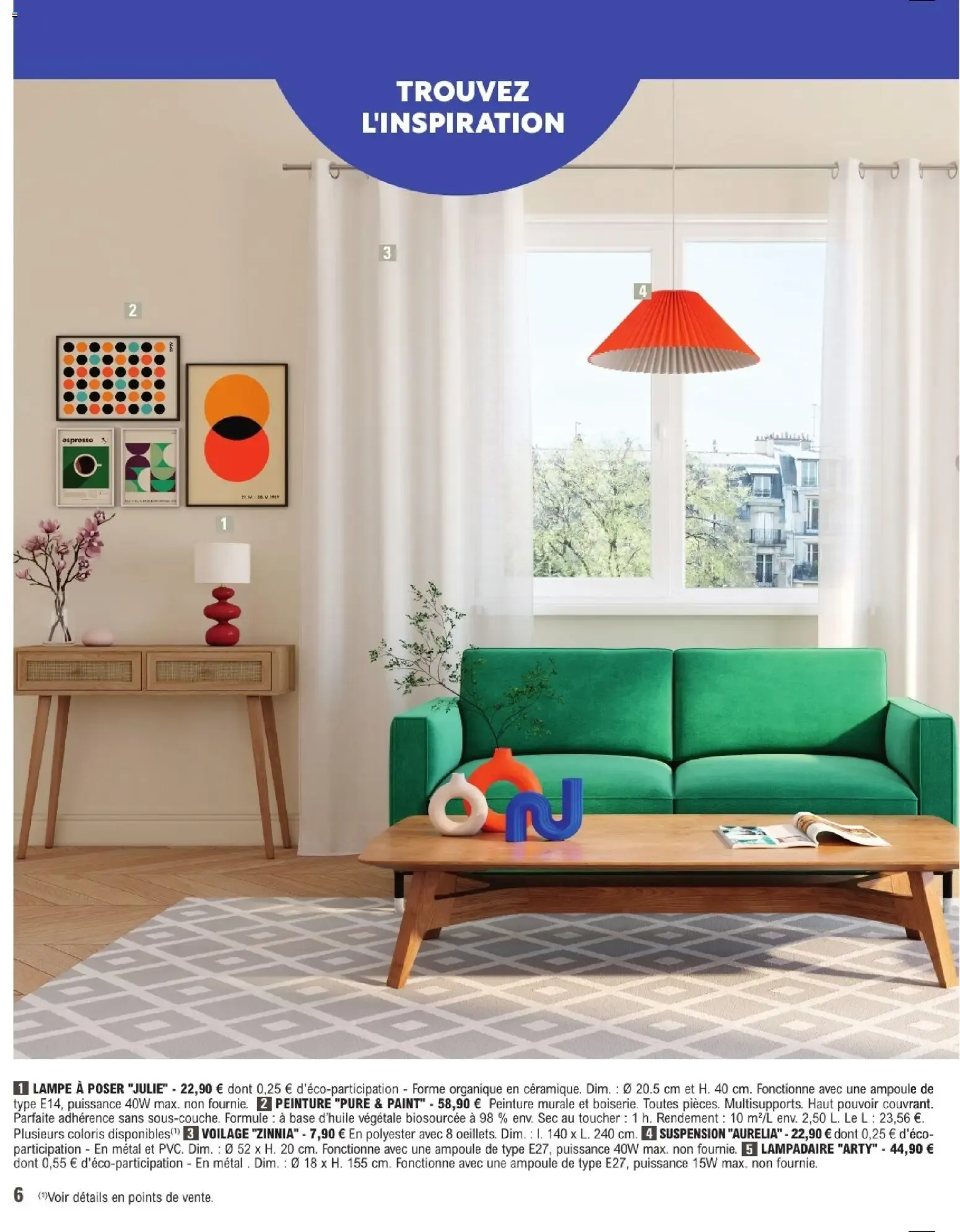 Brico E.Leclerc Guide 2026 Décoration & Luminaire du 20 janvier au 21 février 2026 - Catalogue page 6
