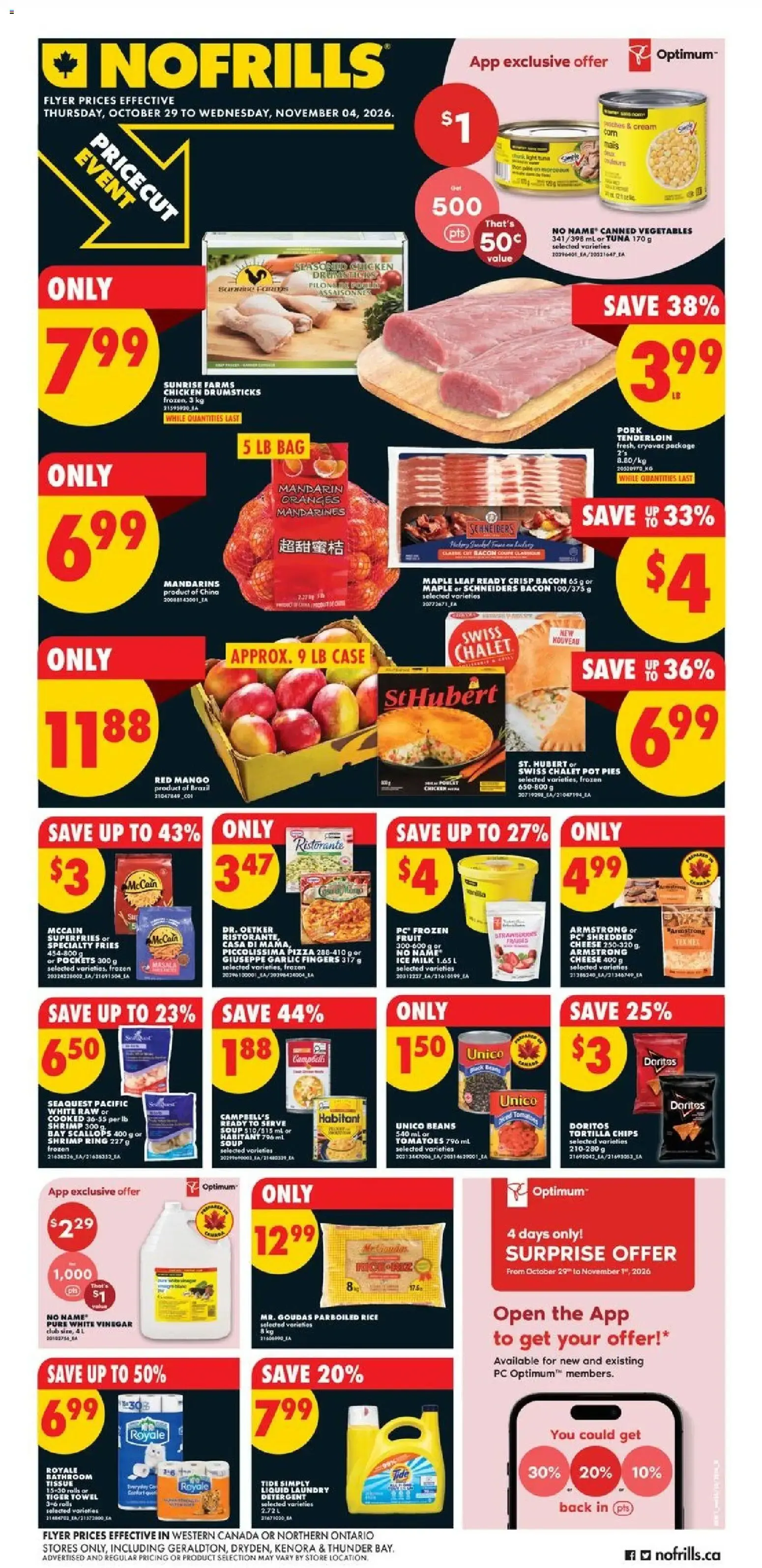 No Frills Flyer Prices Effective from October 29 to November 4 2026 - flyer page 1