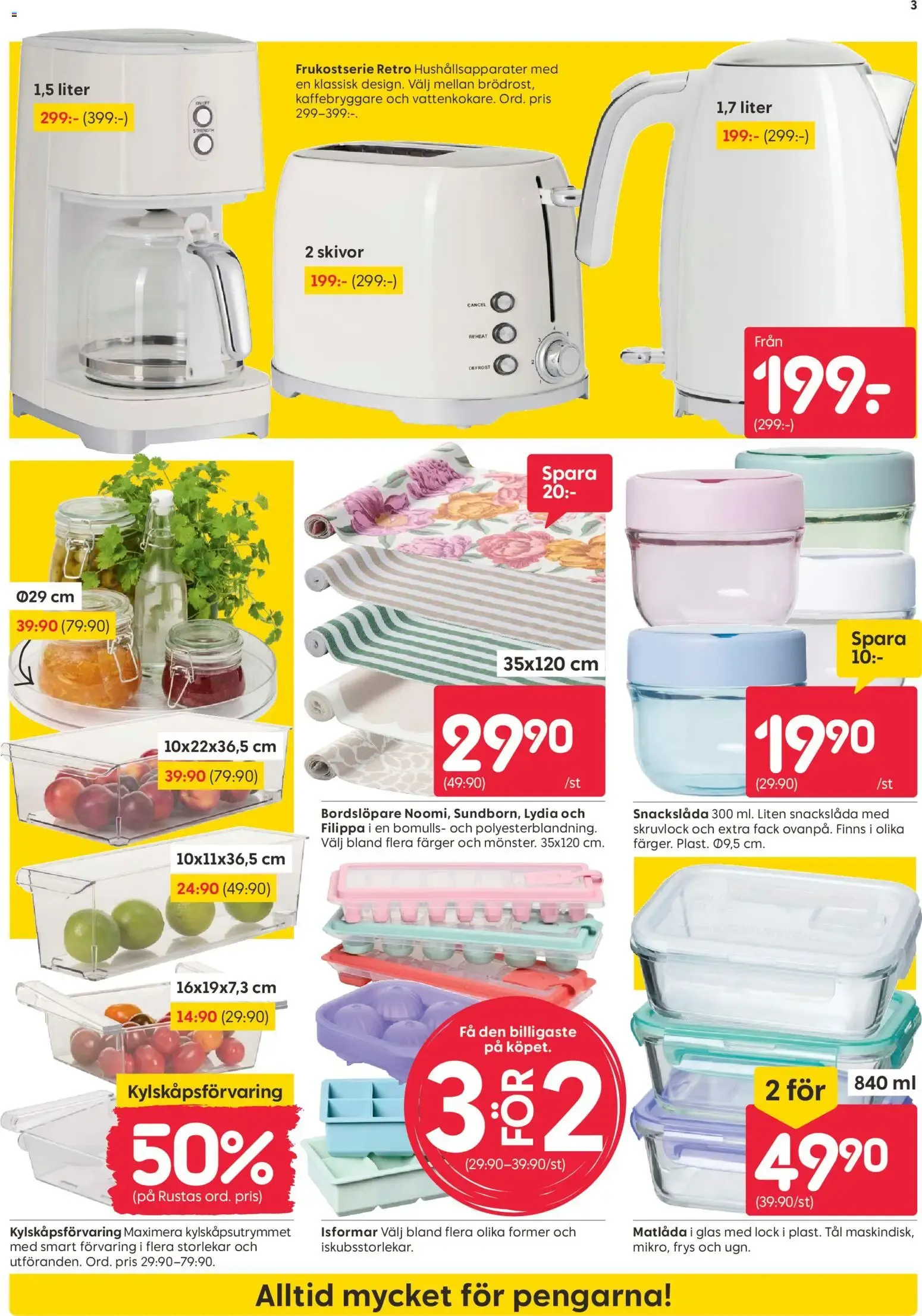 Rusta erbjudanden från 20/07/2026 - 26/07/2026 > Reklamblad nuvarande rabatter från 20 juli till 26 juli 2026 - Reklamblad sidor 3